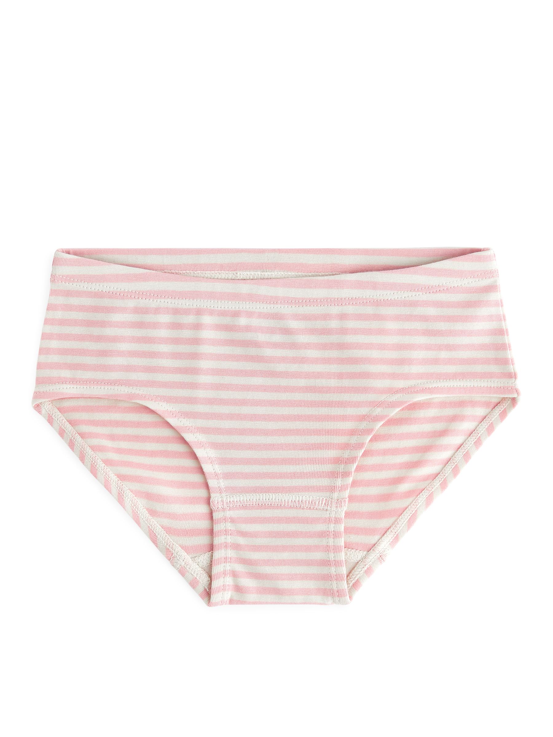 Slips aus Baumwolljersey, 3er-Set - blassrosa/cremeweiß - Regular Fit - Kinder - StillMedia/DescriptiveStillLife - 2