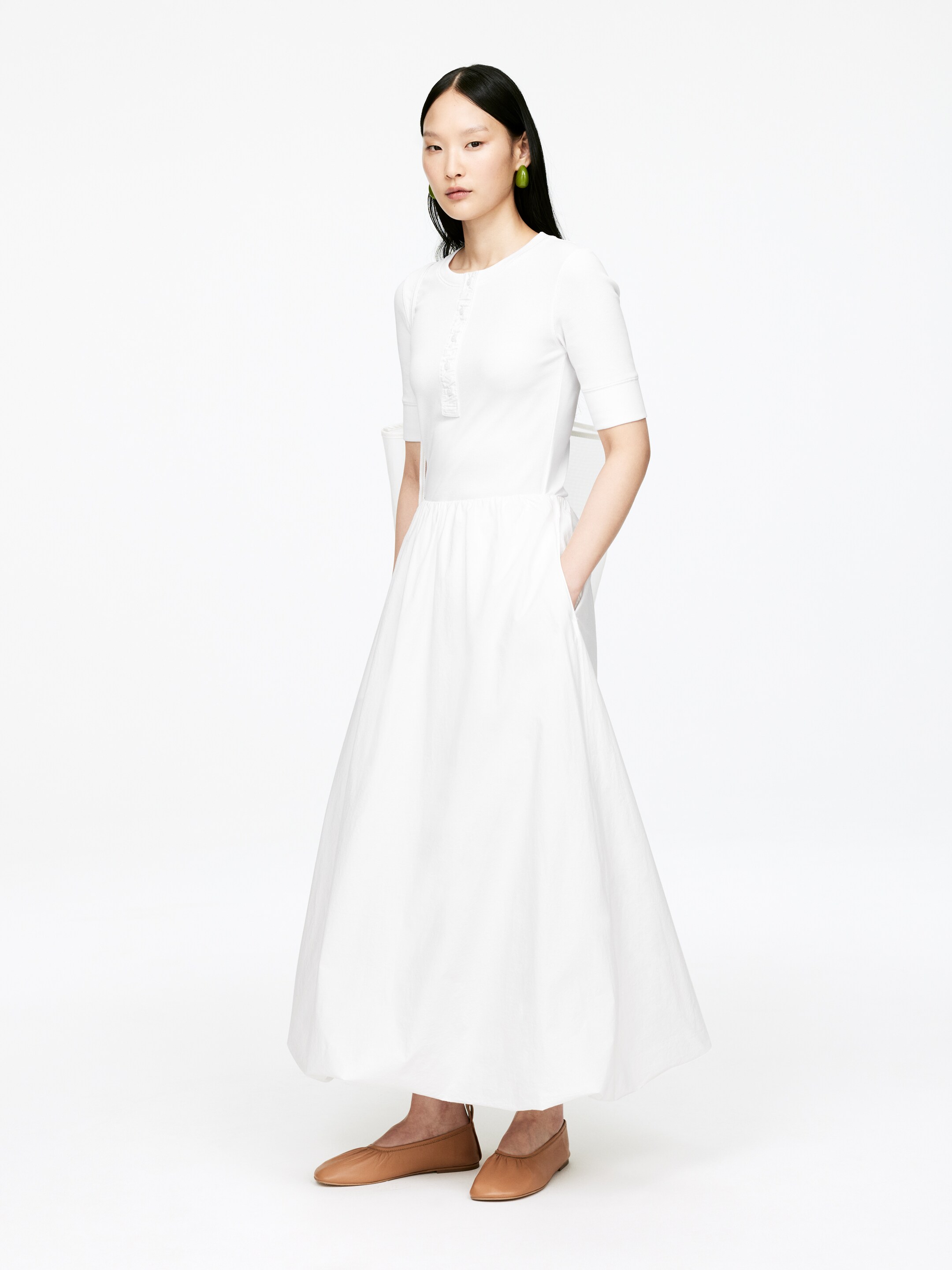 Visualizza immagine più grande: T-shirt con bottoni - Bianco - DONNA | H&M IT 2