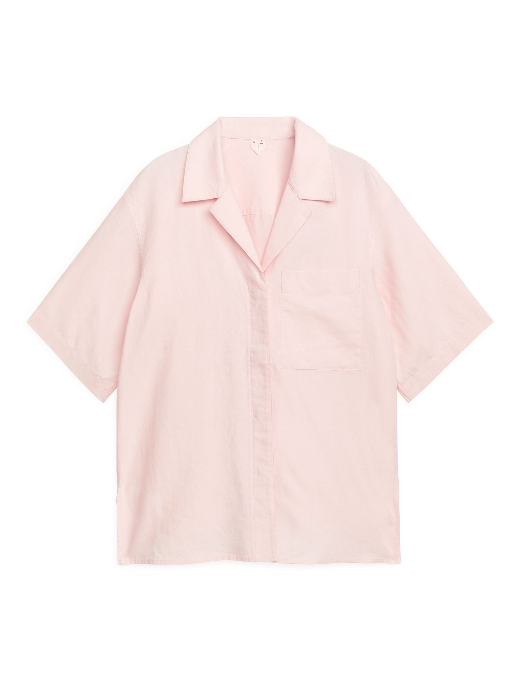 Linen Resort Shirt - Light Pink - Relaxed fit - Women - StillMedia/DescriptiveStillLife - 1