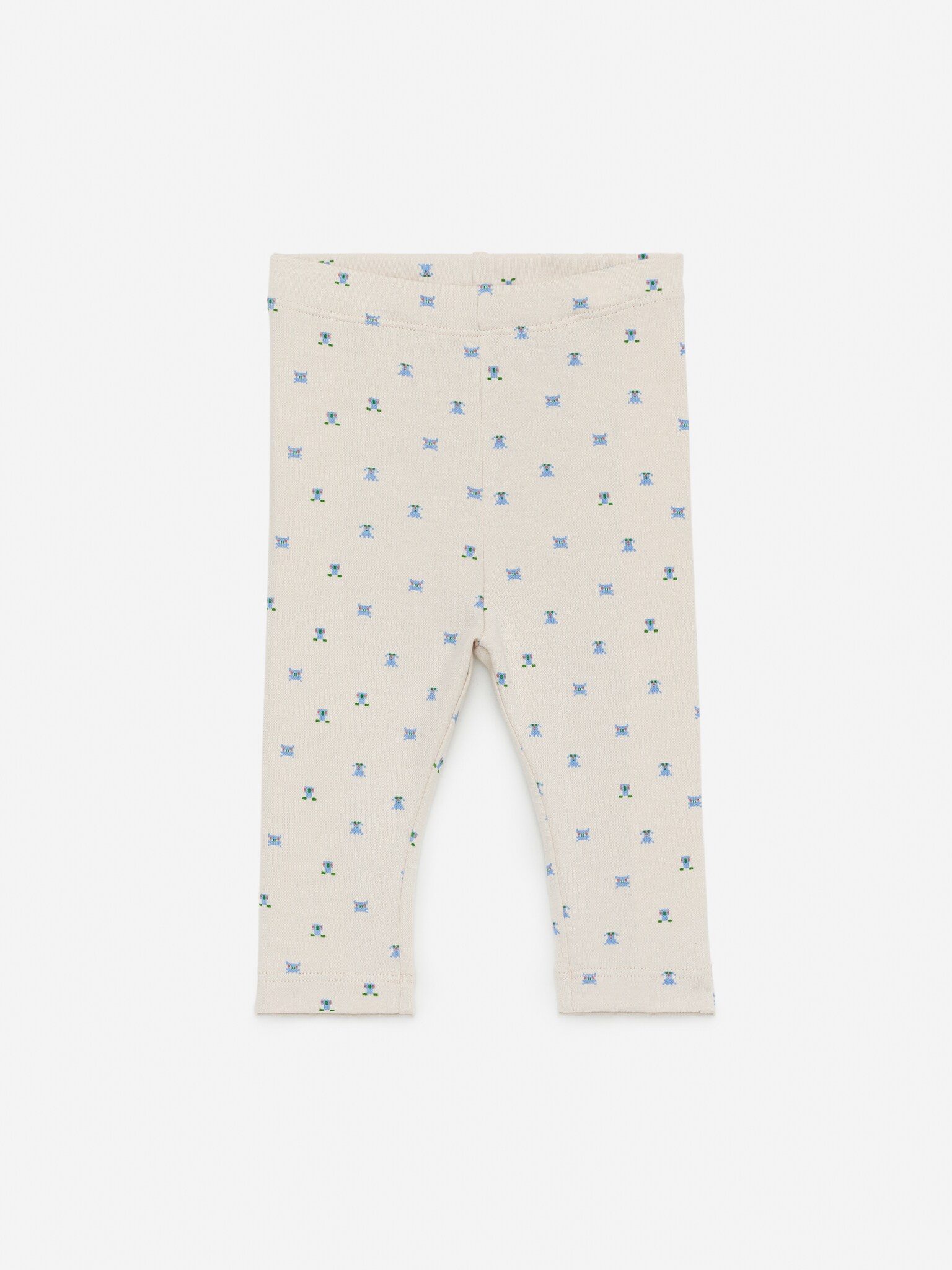 Legging en jersey - Écru/Monstres - 1
