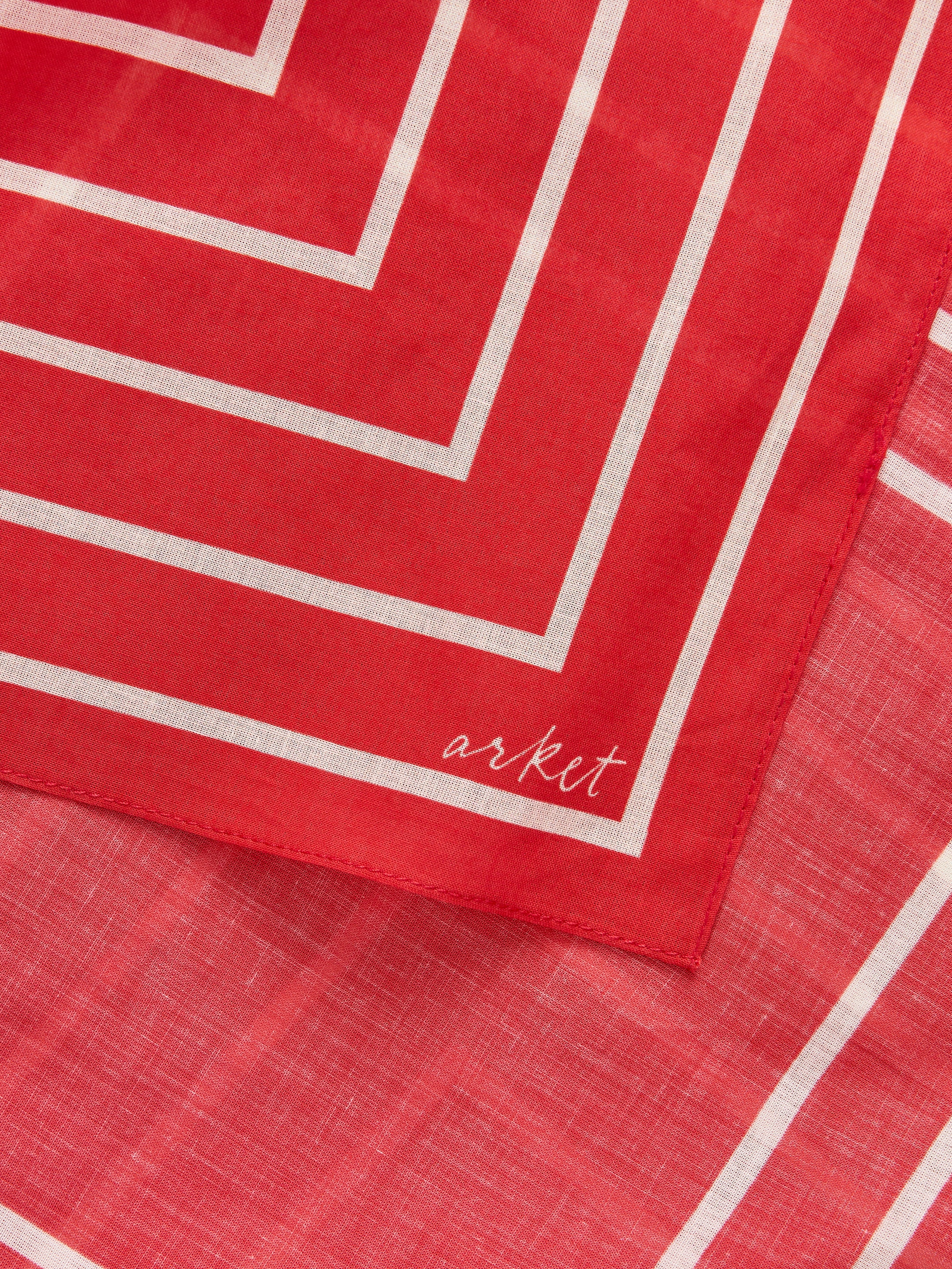 Cotton Bandana - Red/White - Men - StillMedia/DescriptiveDetail - 1