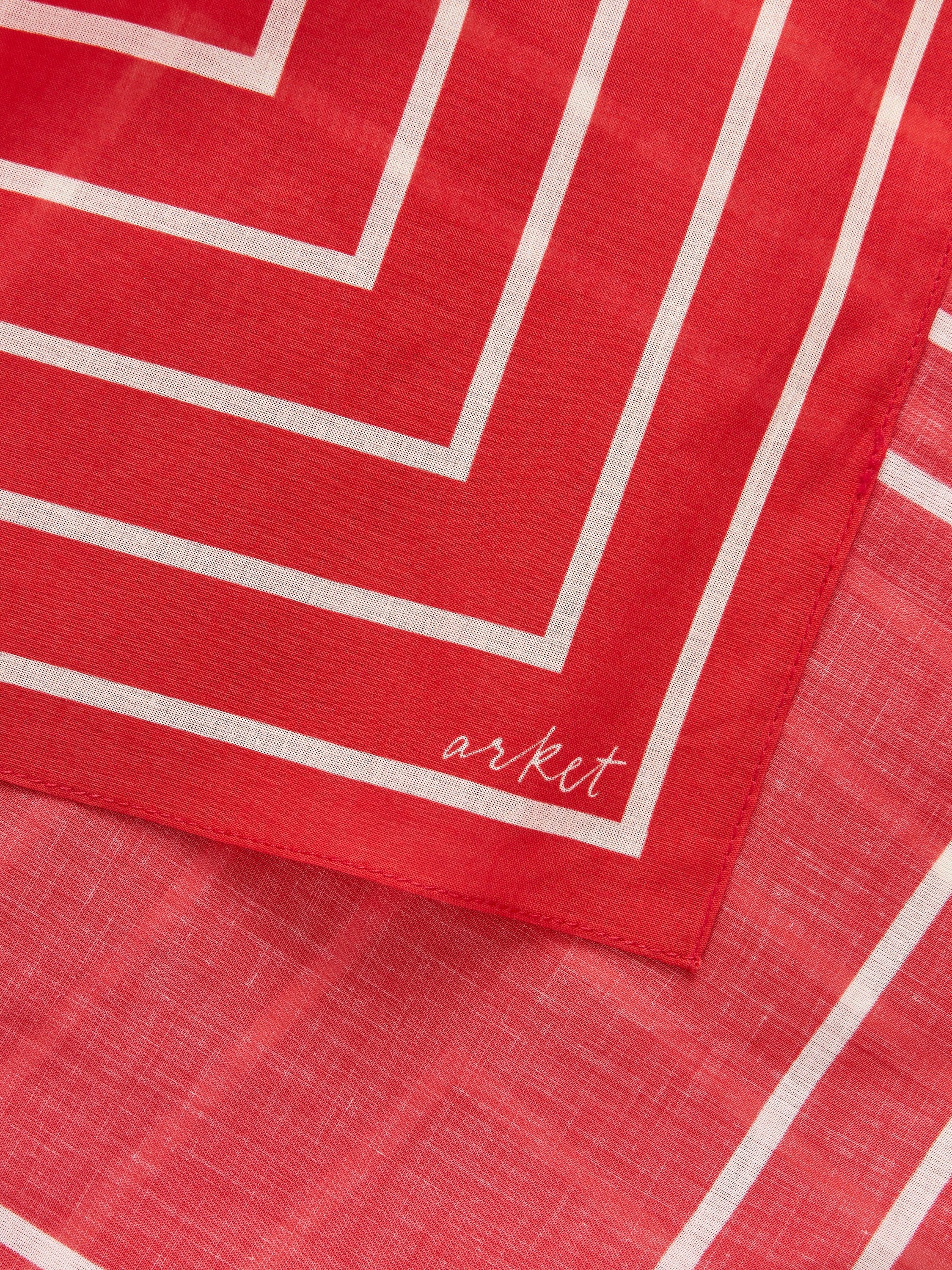 Cotton Bandana - Red/White - Men - StillMedia/DescriptiveDetail - 1
