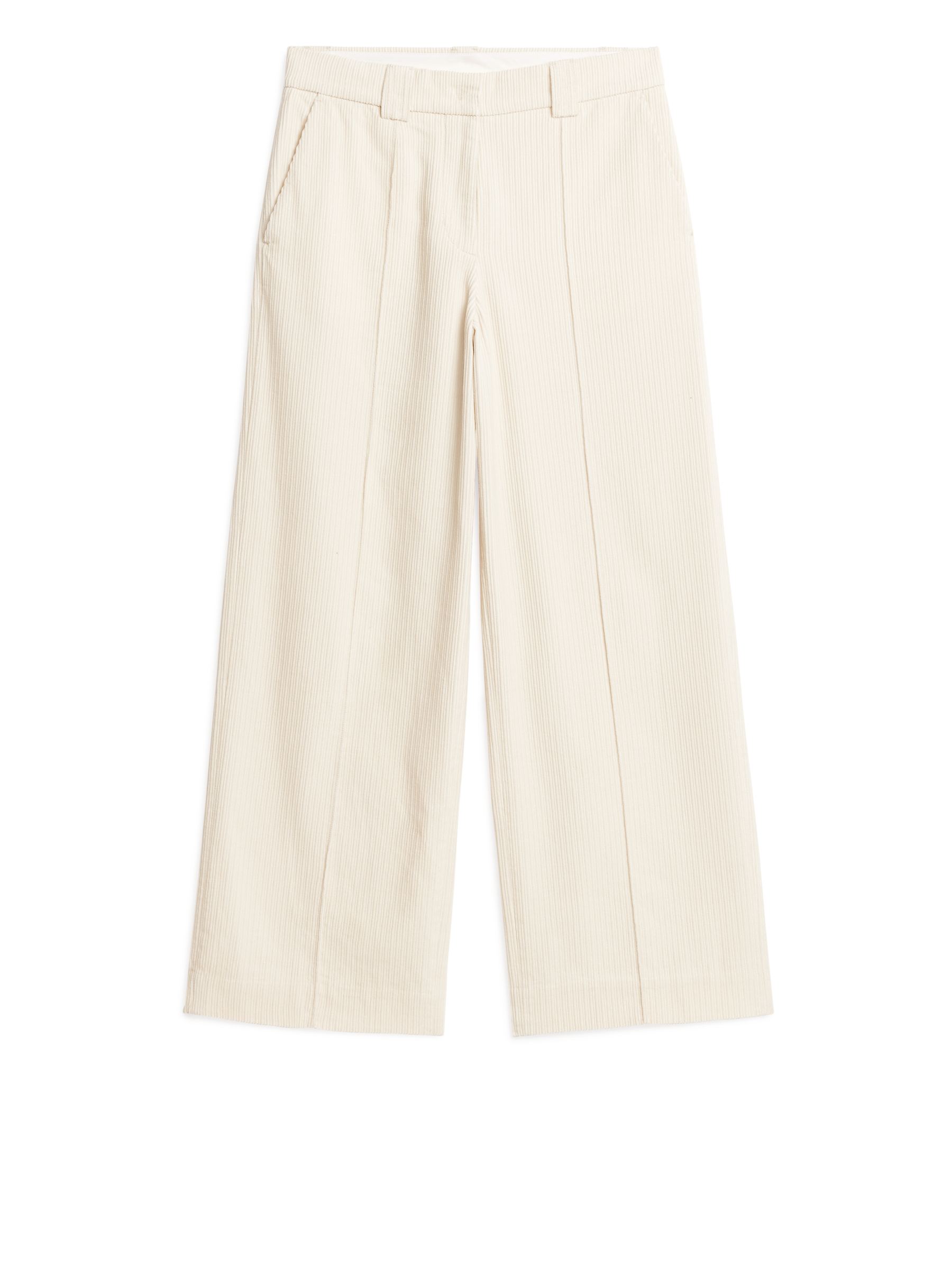 Pantalones de pana - Blanco roto - Corte estándar - Women - StillMedia/DescriptiveStillLife - 1