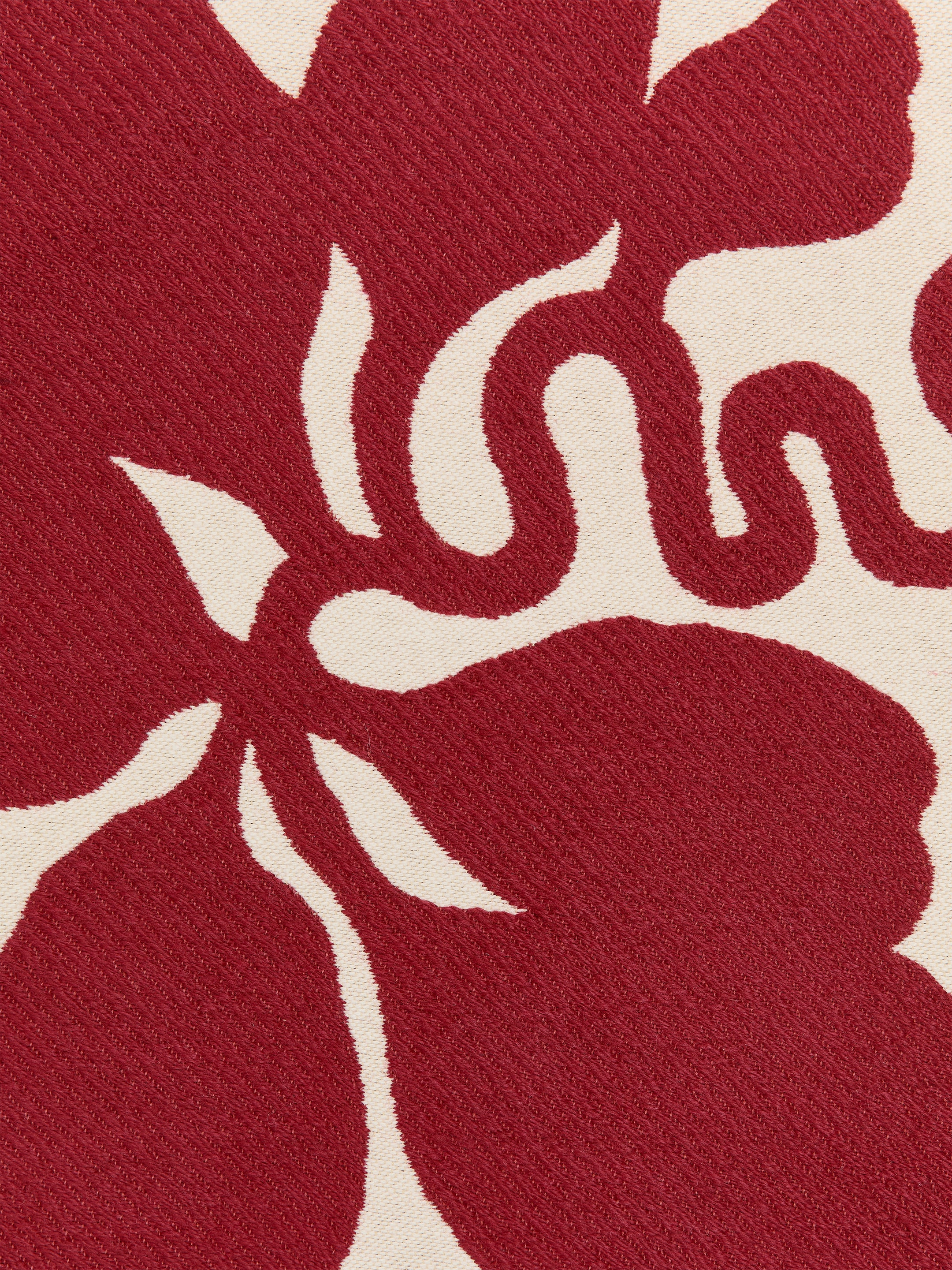 Kuddfodral i ull och bomull 50 x 50 cm - Off-white/röd - Homeware - StillMedia/DescriptiveDetail - 1