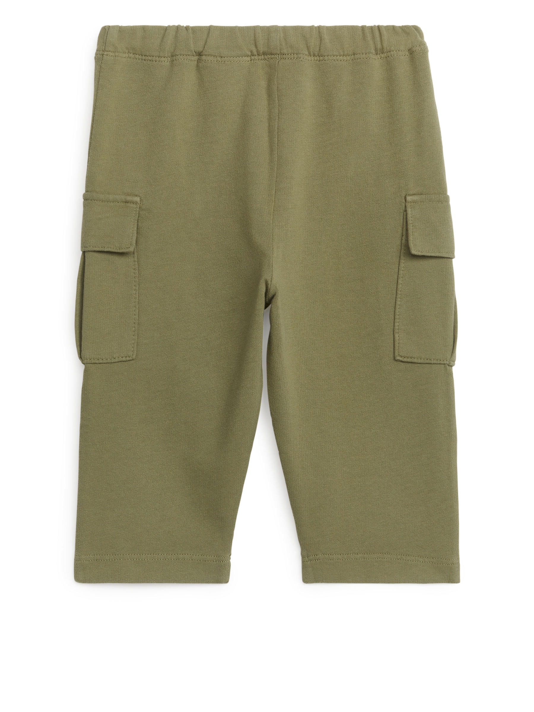 Jersey Utility Trousers - Khaki Green - Regular fit - Children - StillMedia/DescriptiveStillLife - 2