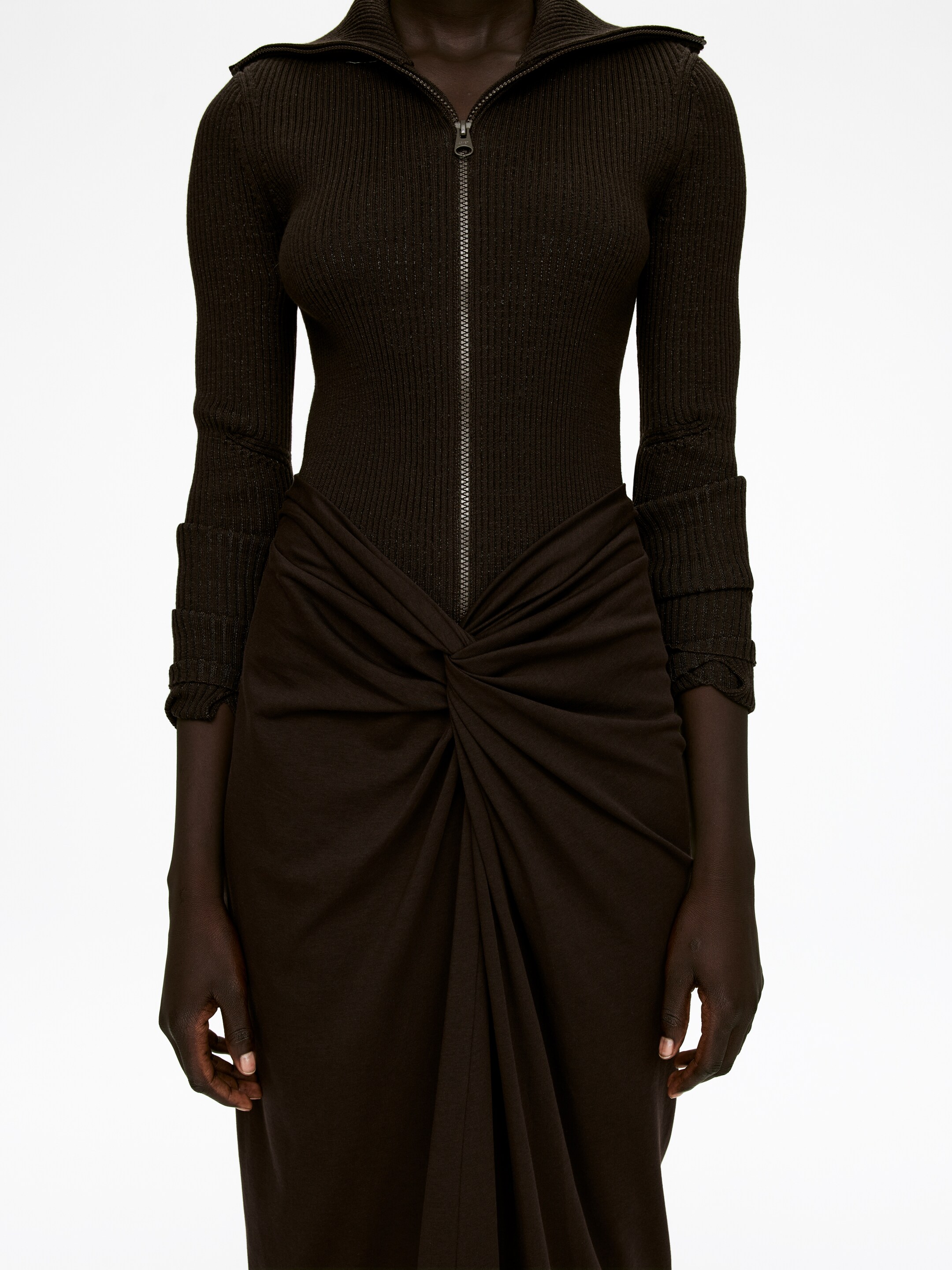 Zobrazit větší obrázek: Twist Midi Sukně - Hnědá - ŽENY | H&M CZ 3