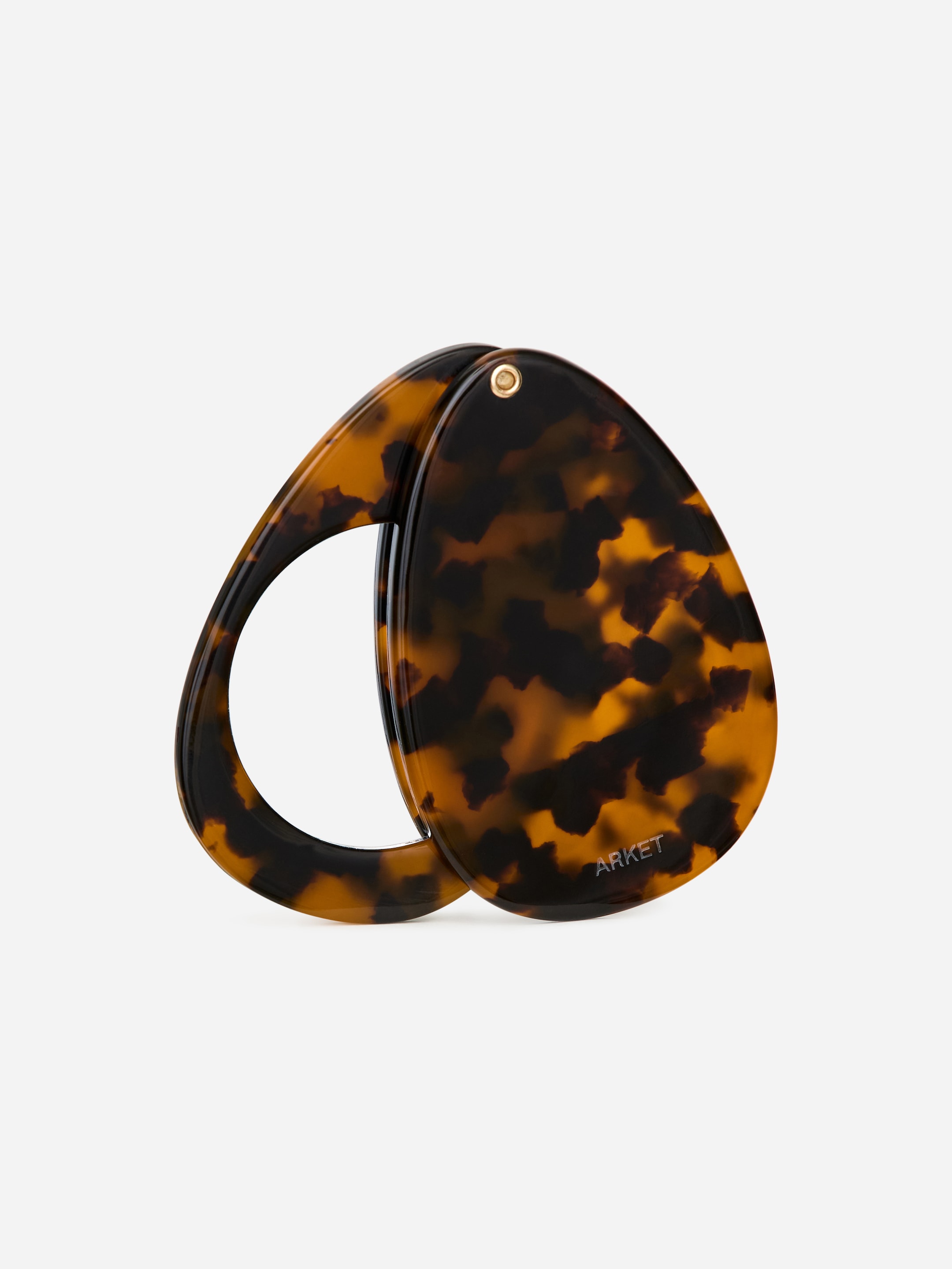 Pocket Mirror - Brown/Tortoise - Women - StillMedia/DescriptiveStillLife - 1