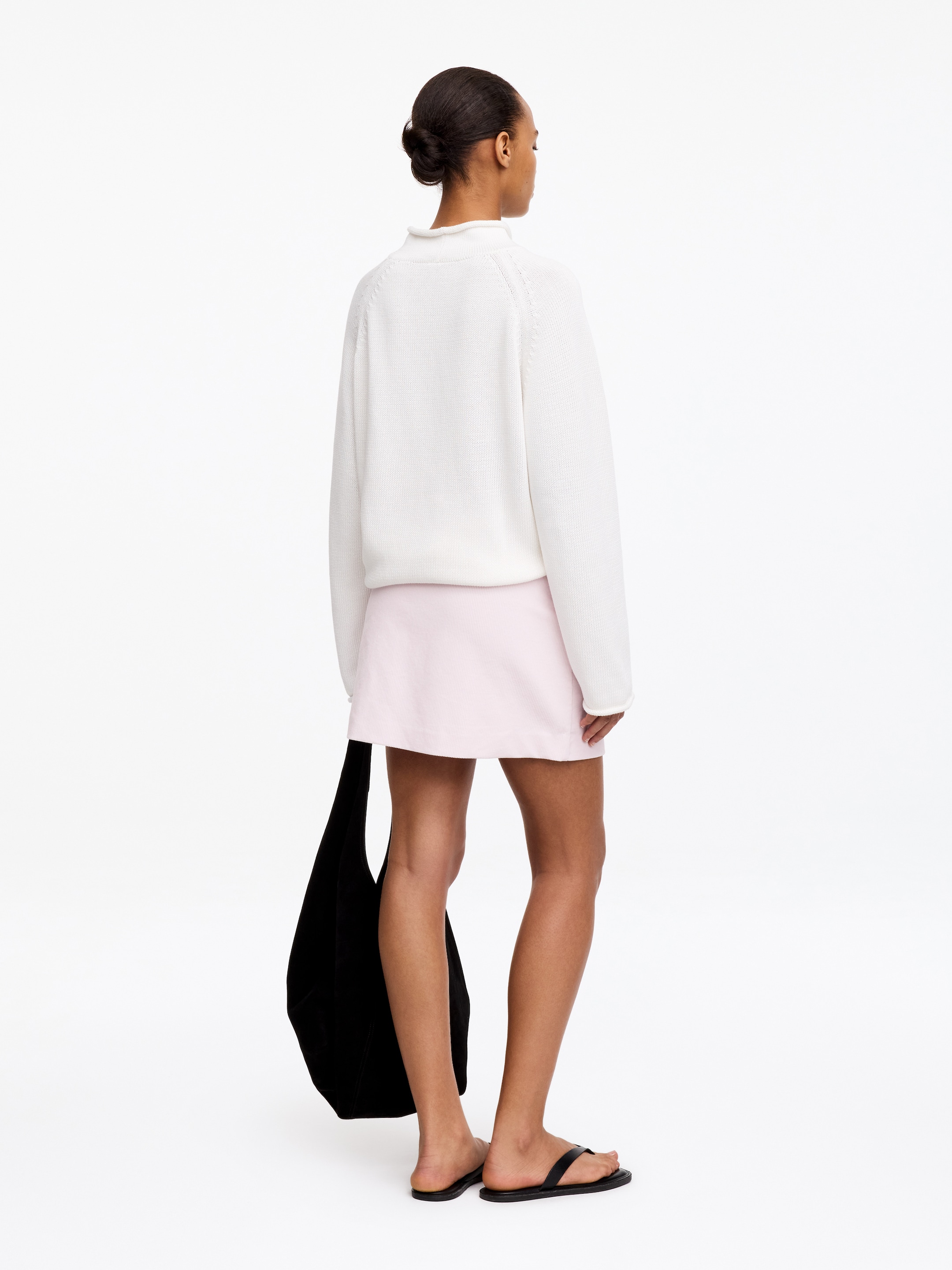 Corduroy Mini Skirt - Pink - Regular fit - Women - StillMedia/Lookbook - 5