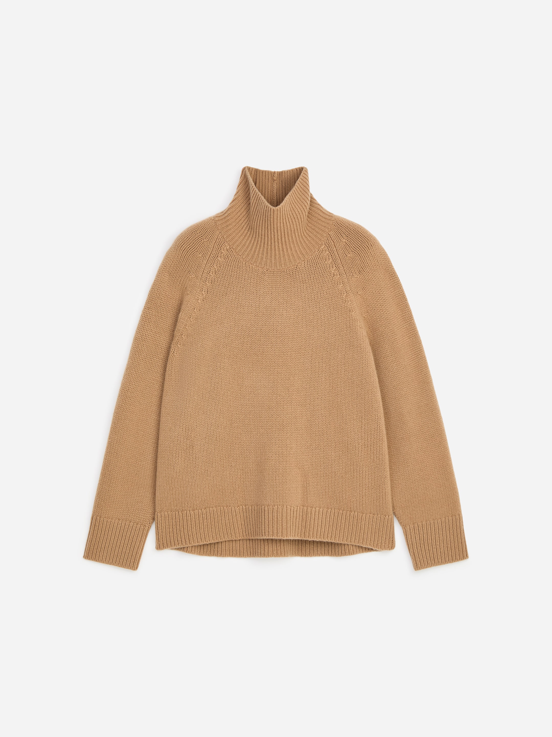 Chunky Pure Cashmere Jumper-#8C7053-20643