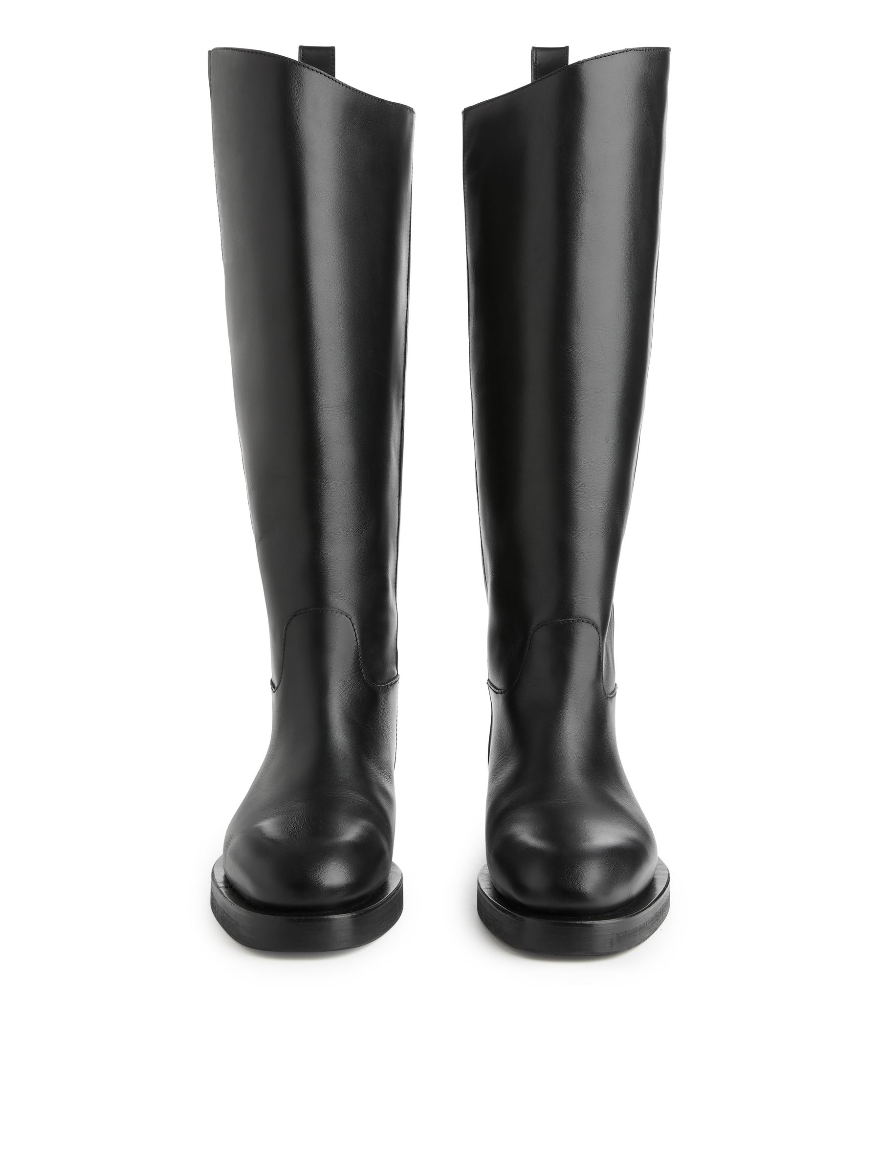 Leather Riding Boots - Black - Women - StillMedia/DescriptiveStillLife - 5