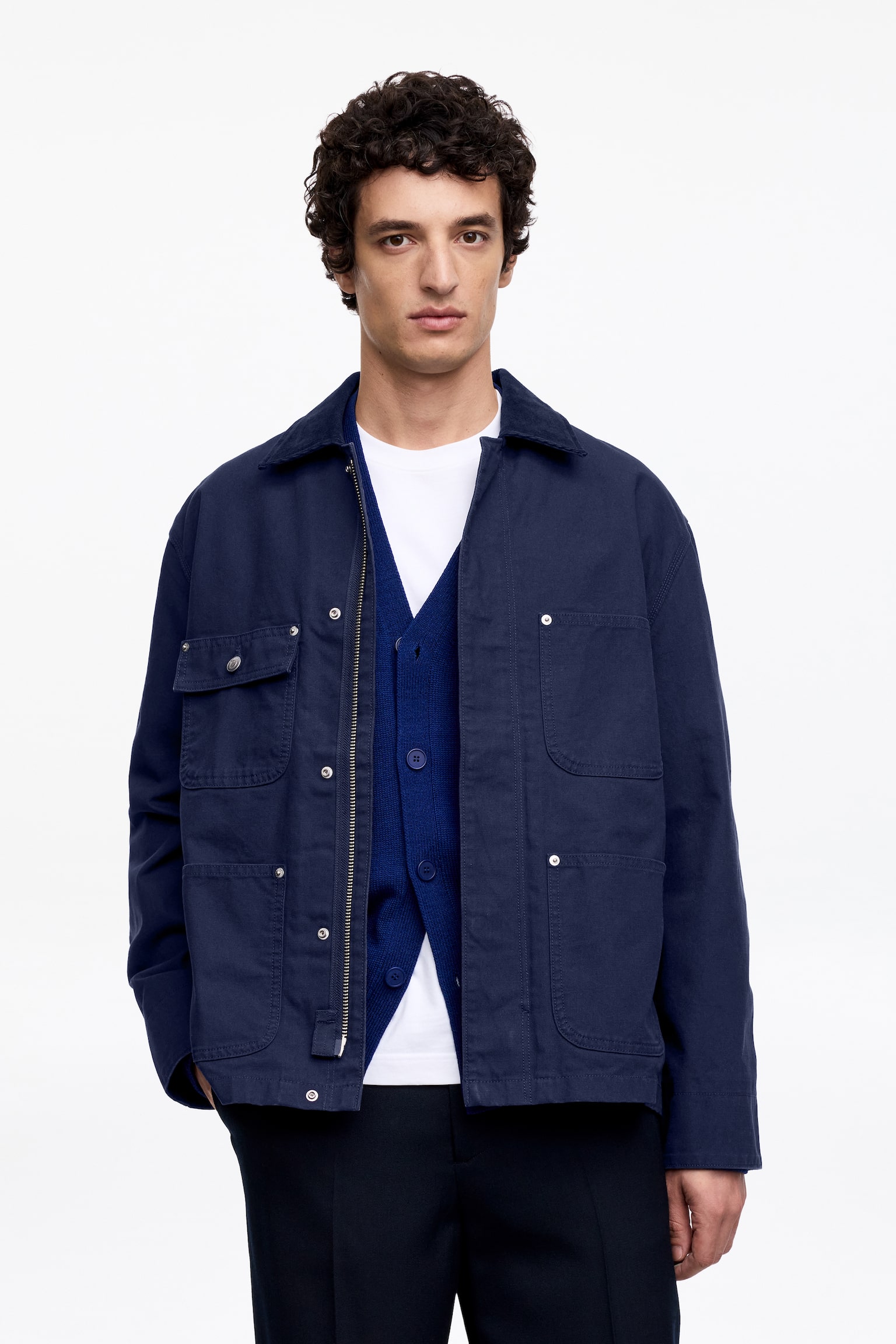 Workwear-jacka - Mörkblå - 9