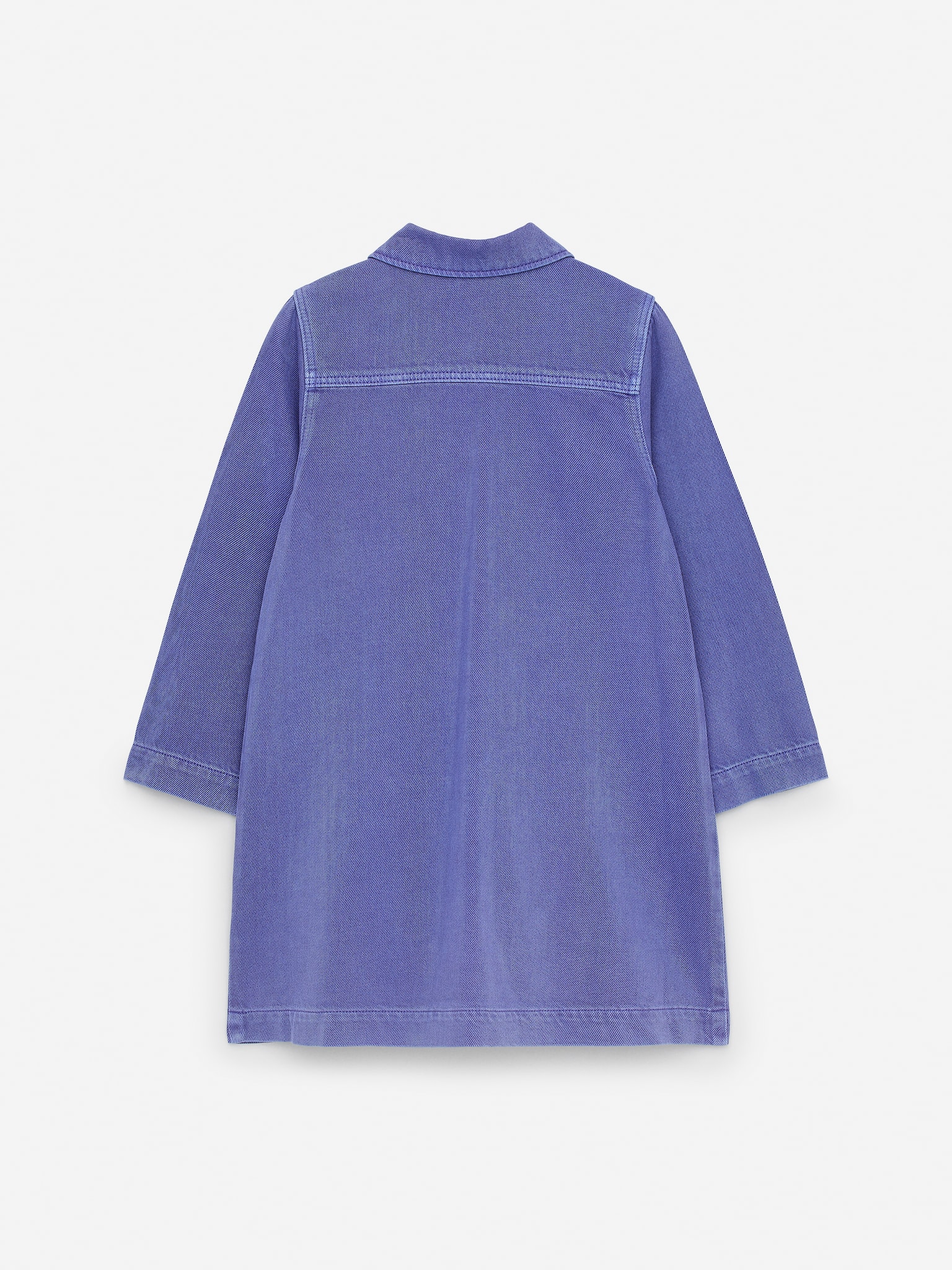 Denim Shirt Dress - Lilac - 2