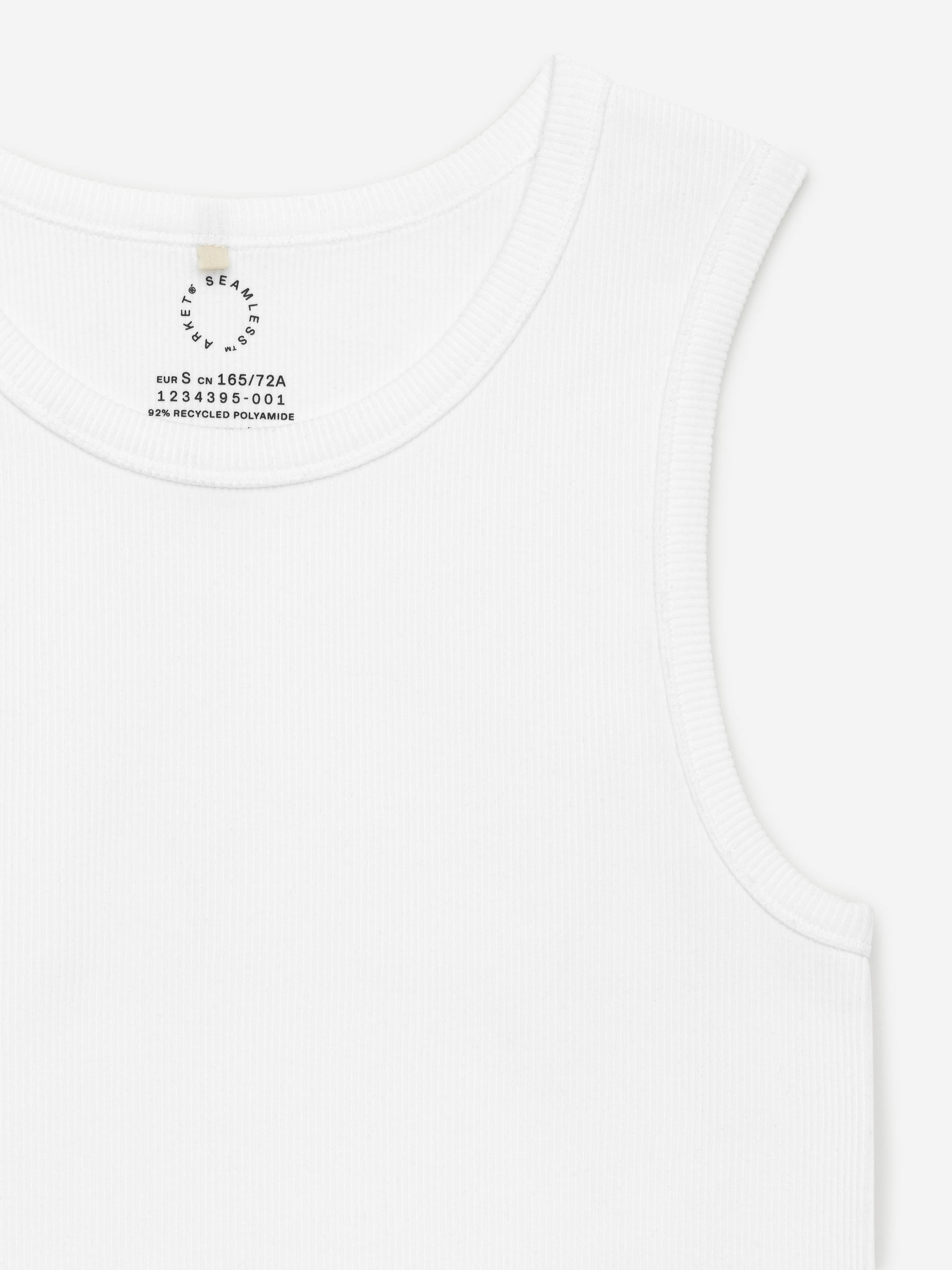 Ribbed Seamless Tank Top - White - Slim fit - Women - StillMedia/DescriptiveDetail - 2