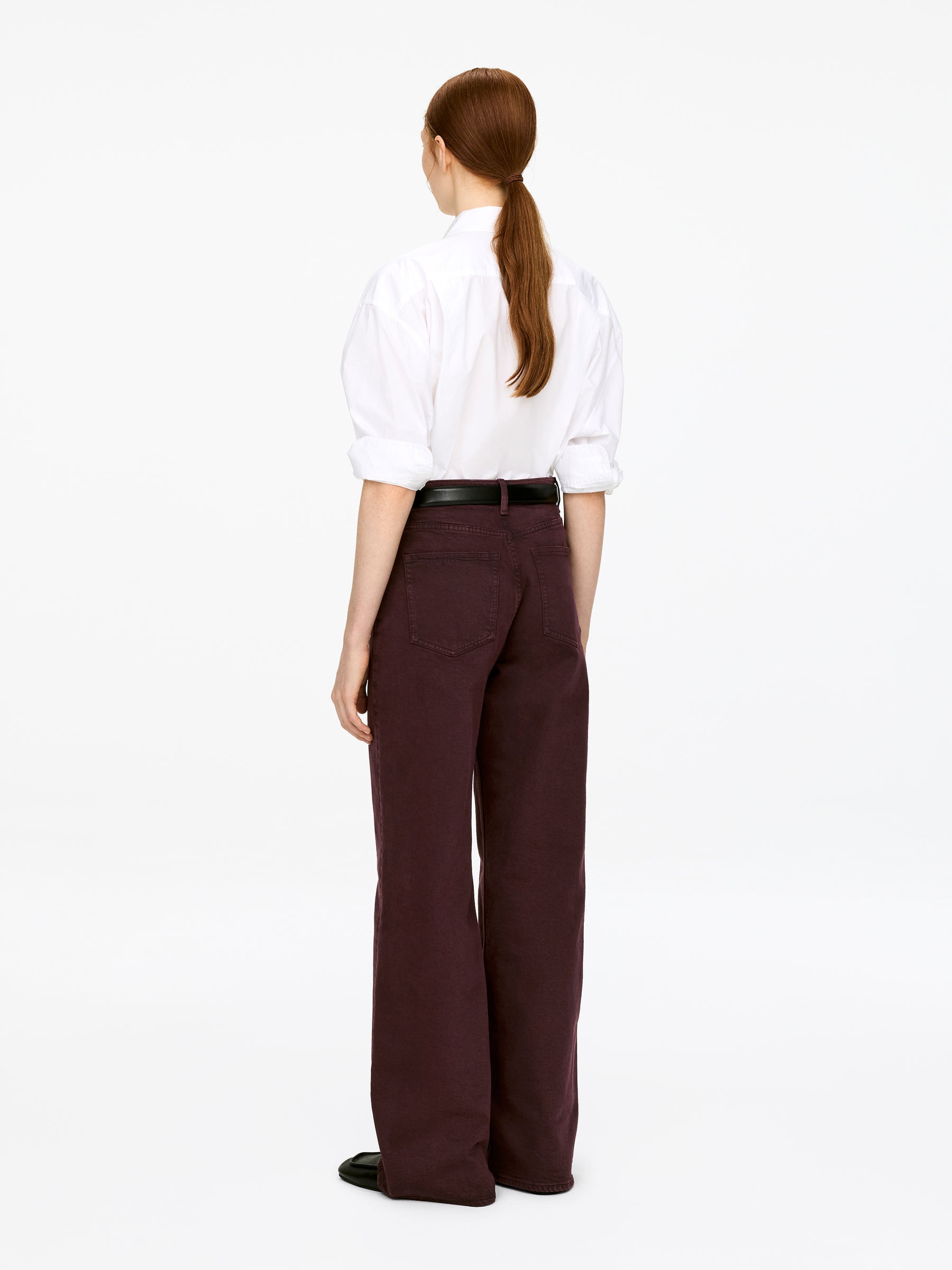 LUPINE Flared Jeans - Weinrot - Slim Fit - Damen - StillMedia/Lookbook - 5