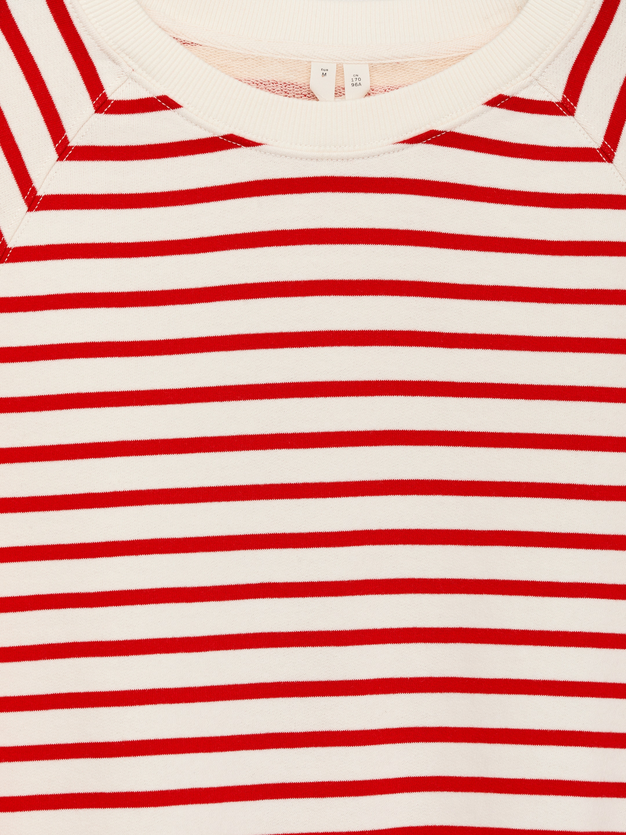 Terry Sweatshirt - White/Red - Regular fit - Women - StillMedia/DescriptiveDetail - 3