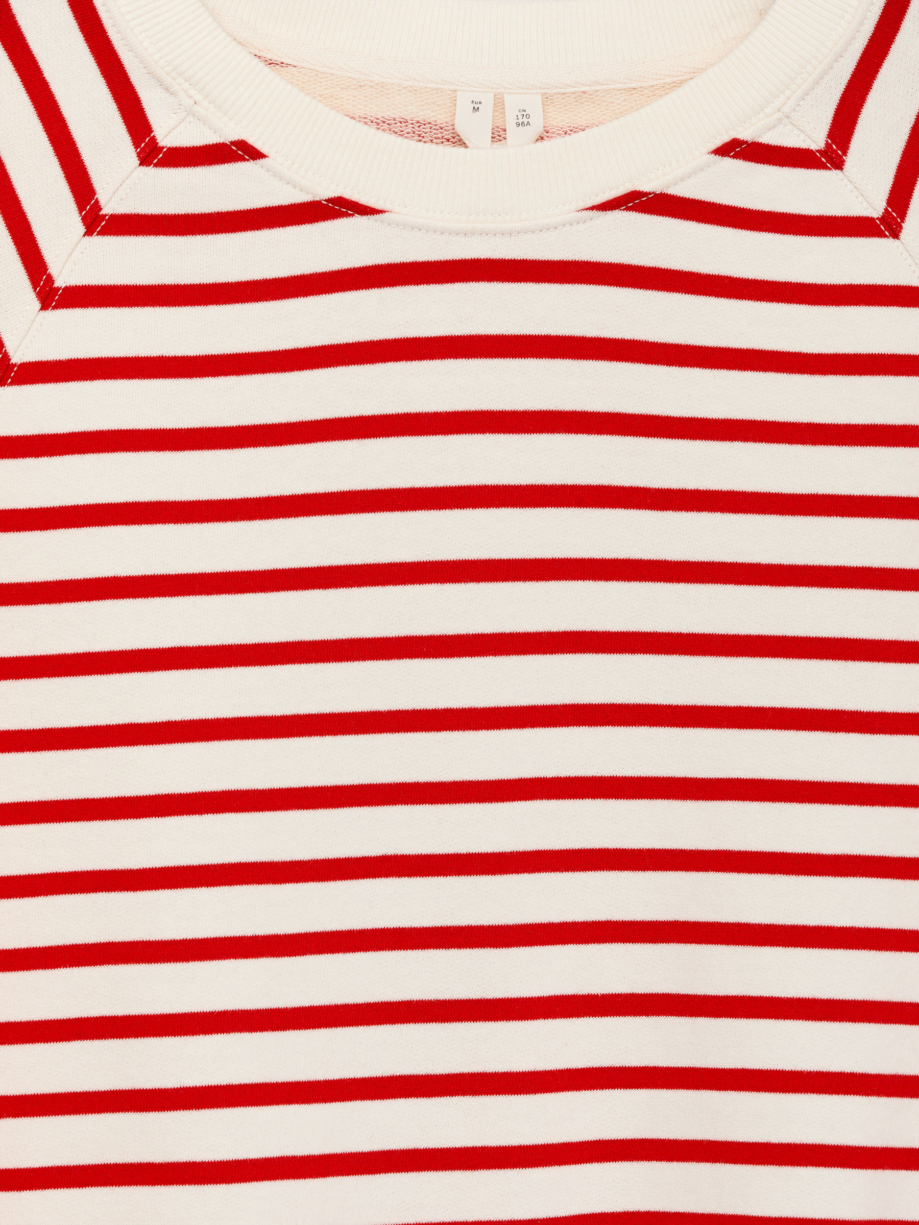 Terry Sweatshirt - White/Red - Regular fit - Women - StillMedia/DescriptiveDetail - 3