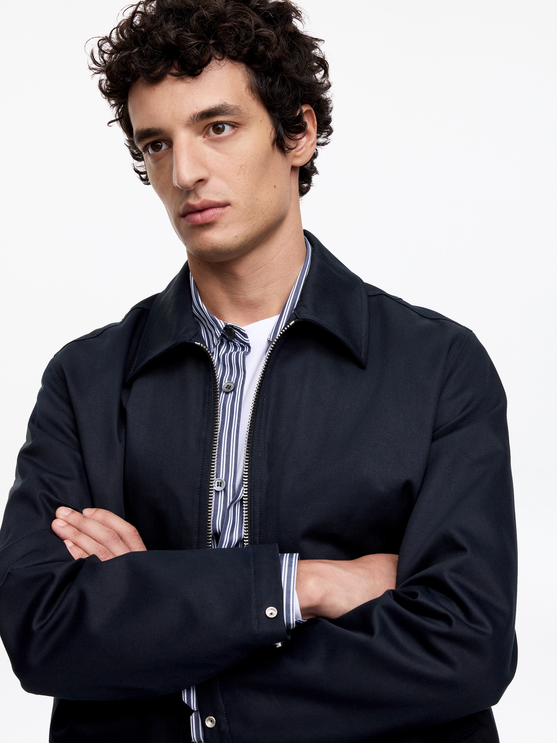 Harrington-Jacke aus Baumwolle - Dunkelblau - Regular Fit - Men - StillMedia/Lookbook - 4
