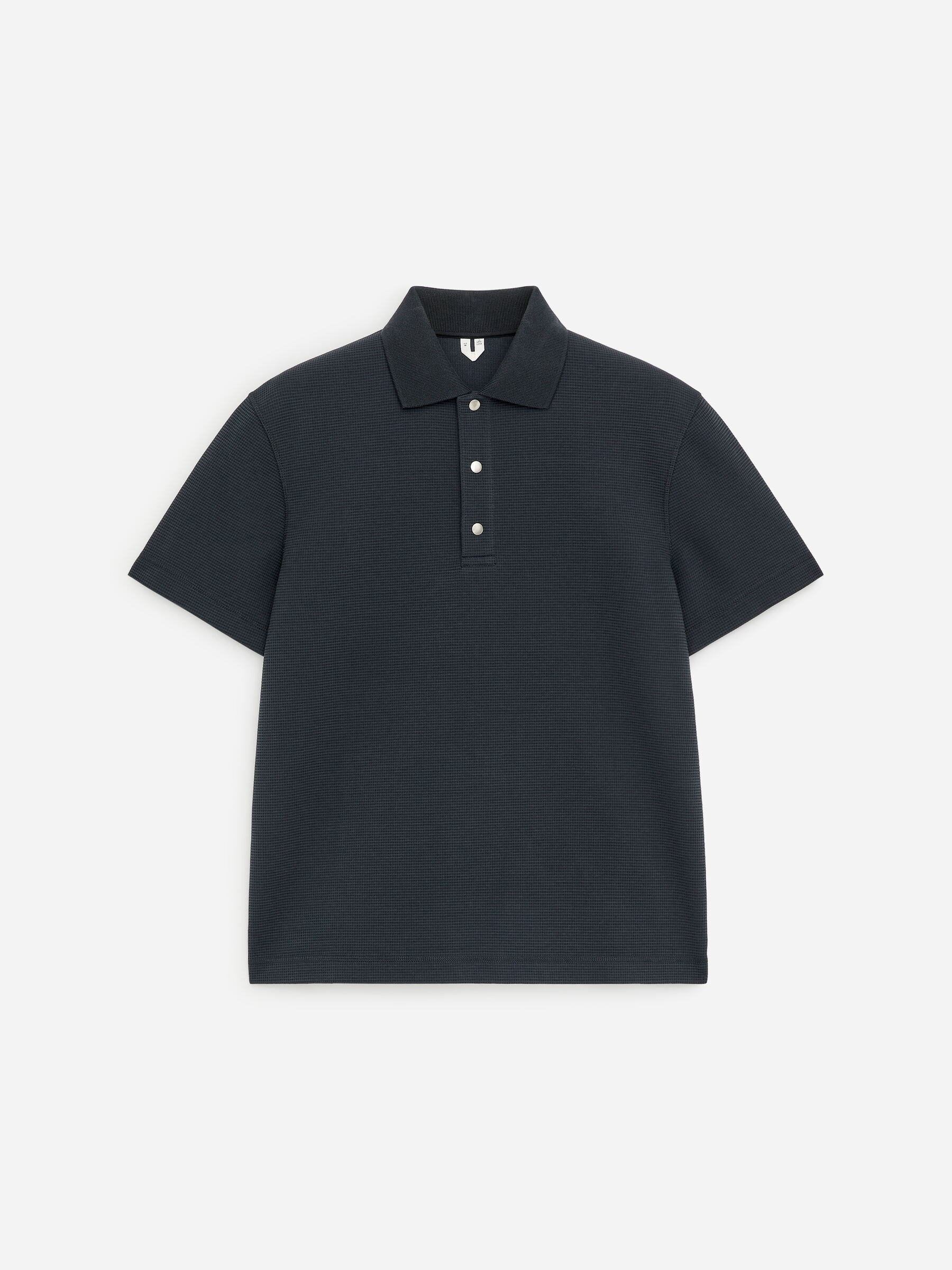 Poloshirt mit Waffelmuster-#2F3237-19204