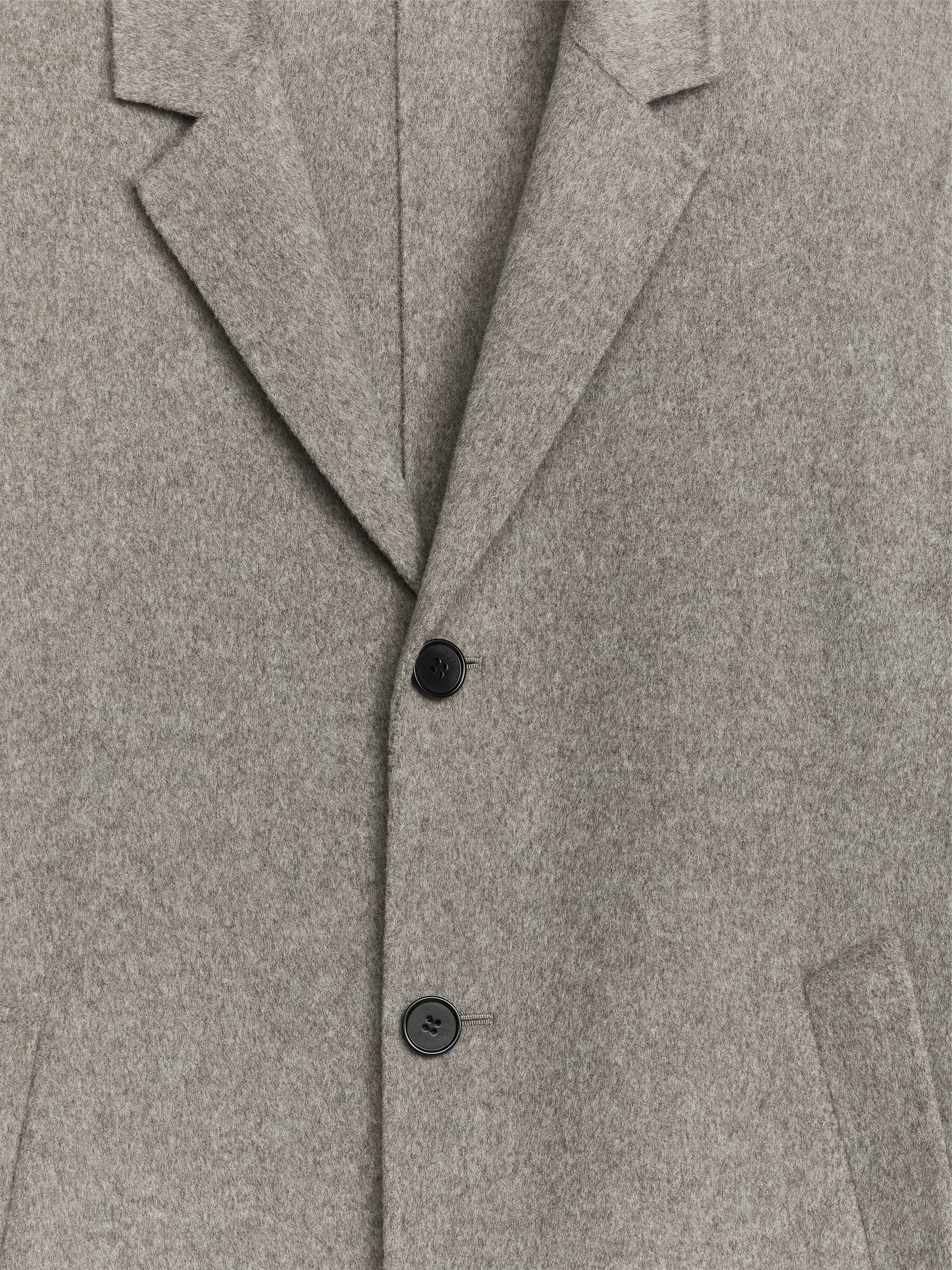Double-Face Wool Blend Coat - Light Mole Melange - Regular fit - Men - StillMedia/DescriptiveDetail - 1
