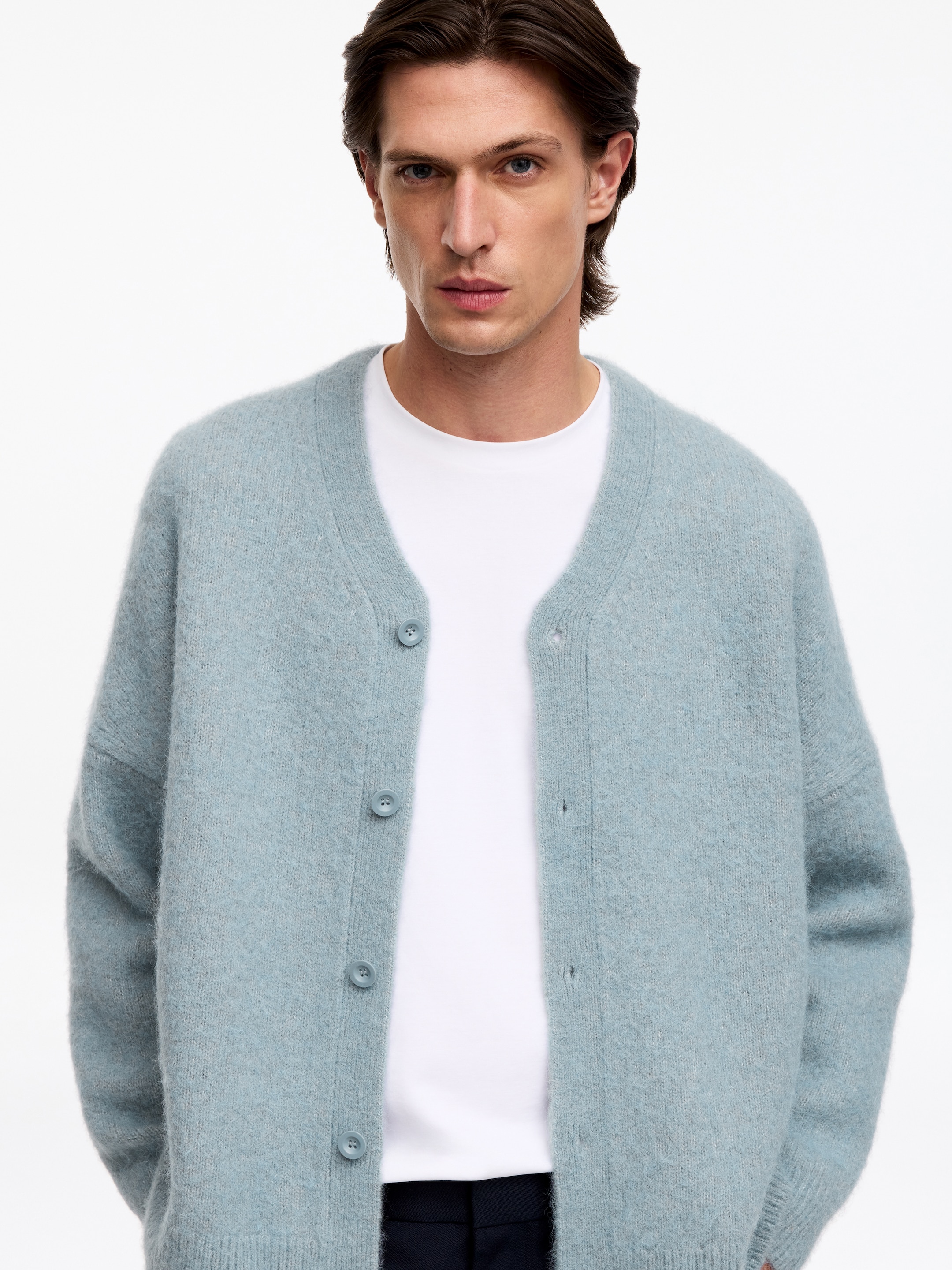 Gilet en laine - Turquoise - Regular fit - men - StillMedia/Lookbook - 4