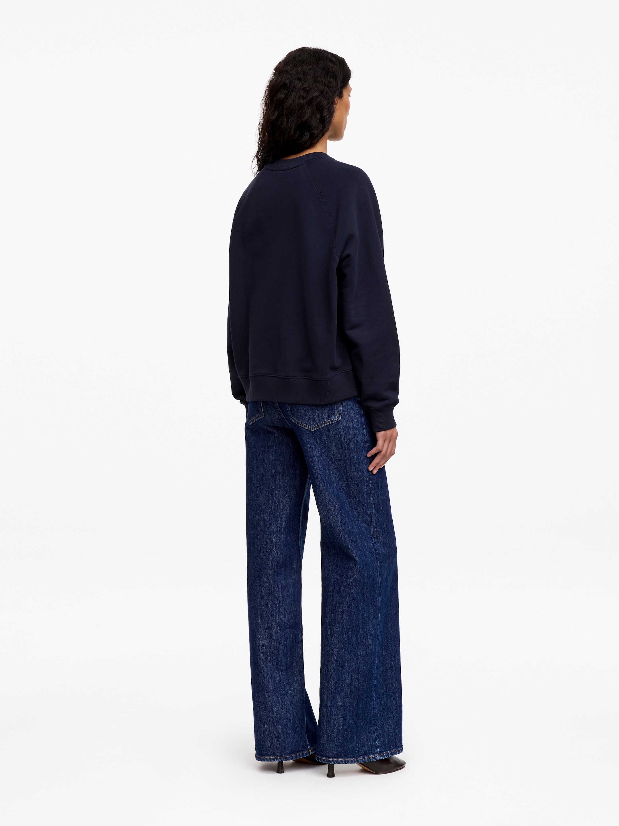 Sweat en éponge - Bleu foncé - Regular fit - women - StillMedia/Lookbook - 6