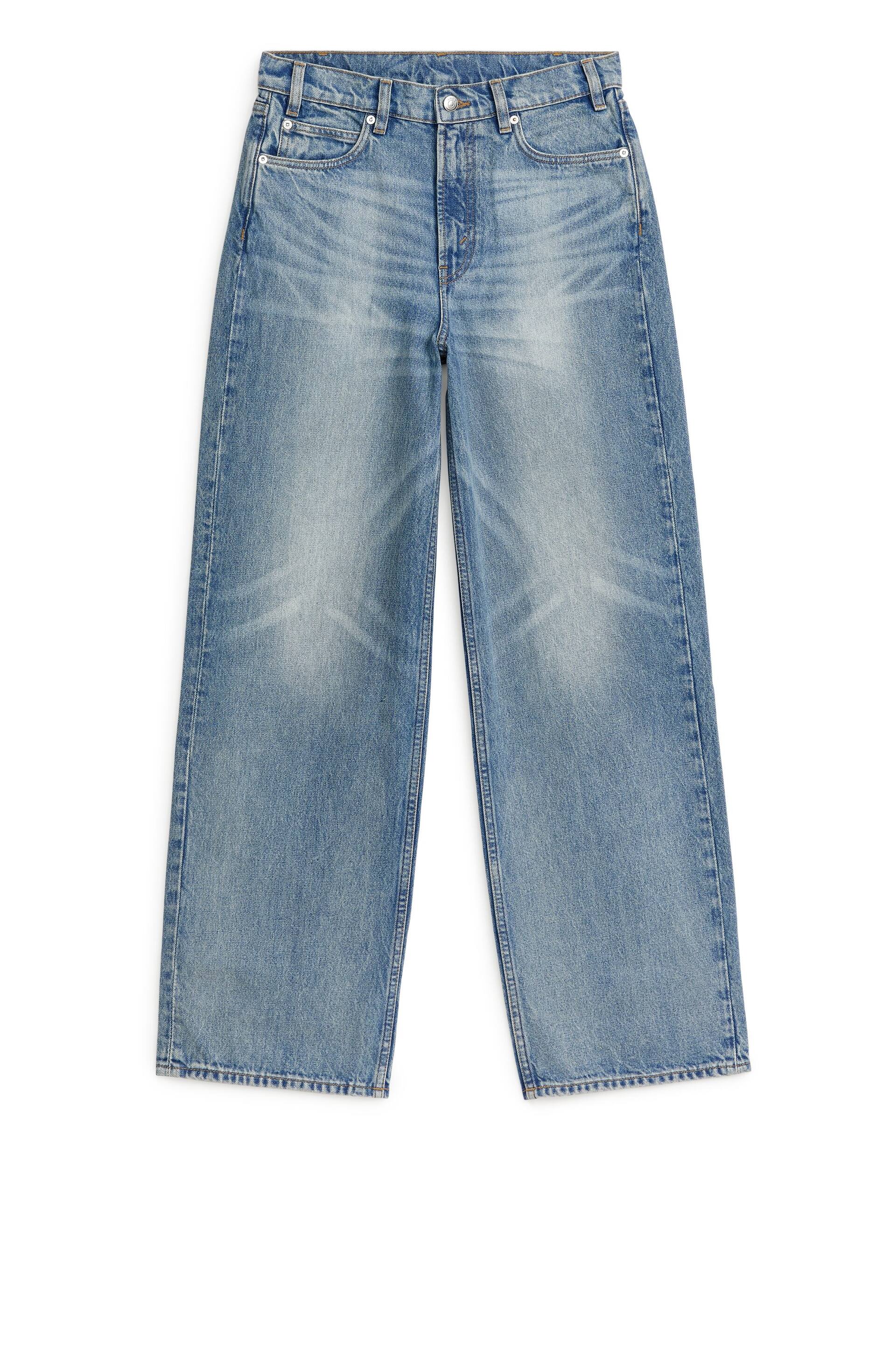 Ingrandisci l'immagine: MAPLE High Wide Jeans - Verwaschenes Blau - DONNA | H&M CH 1
