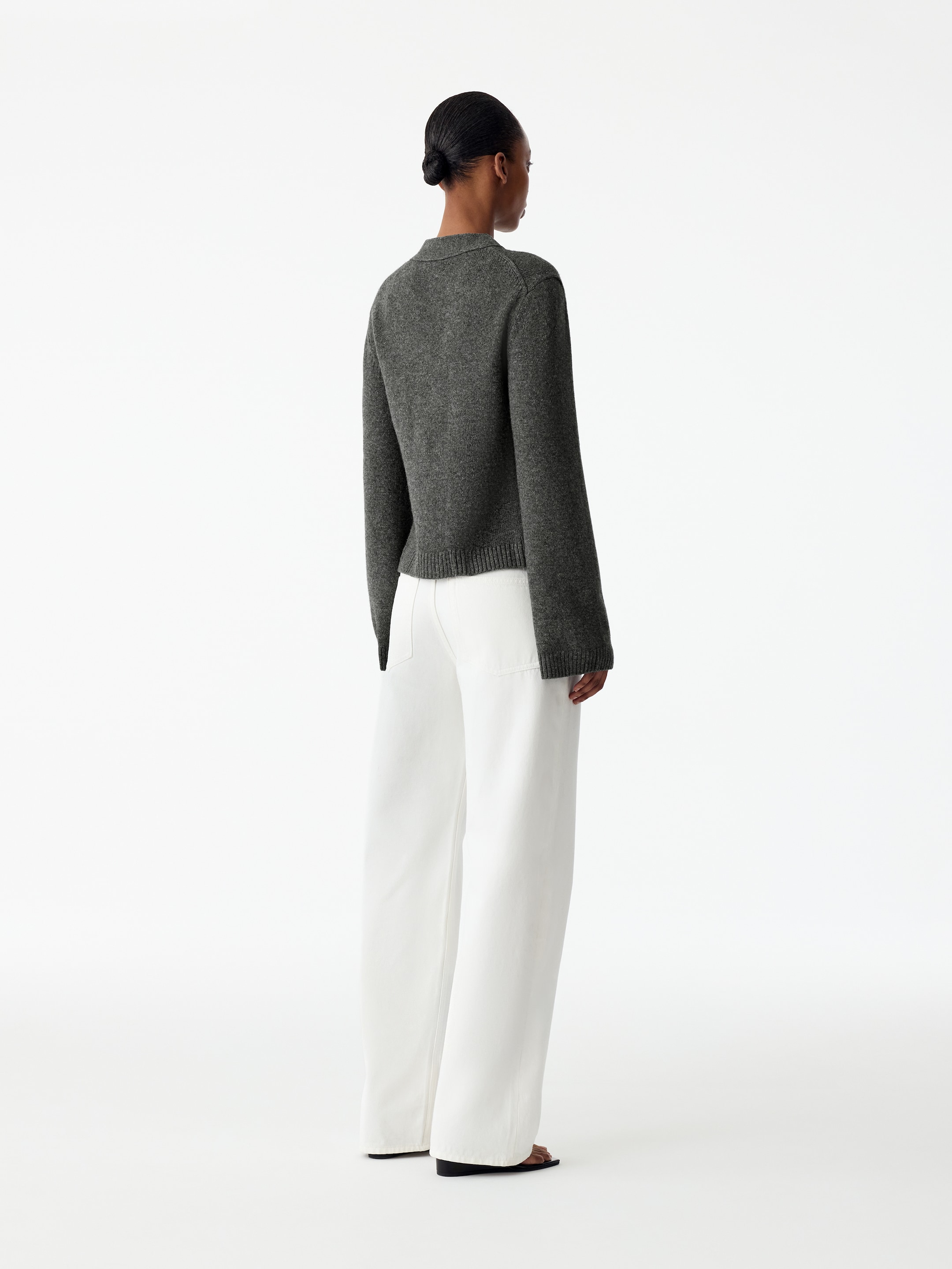 Cardigan in lana - Grigio scuro - Slim fit - women - StillMedia/Lookbook - 12