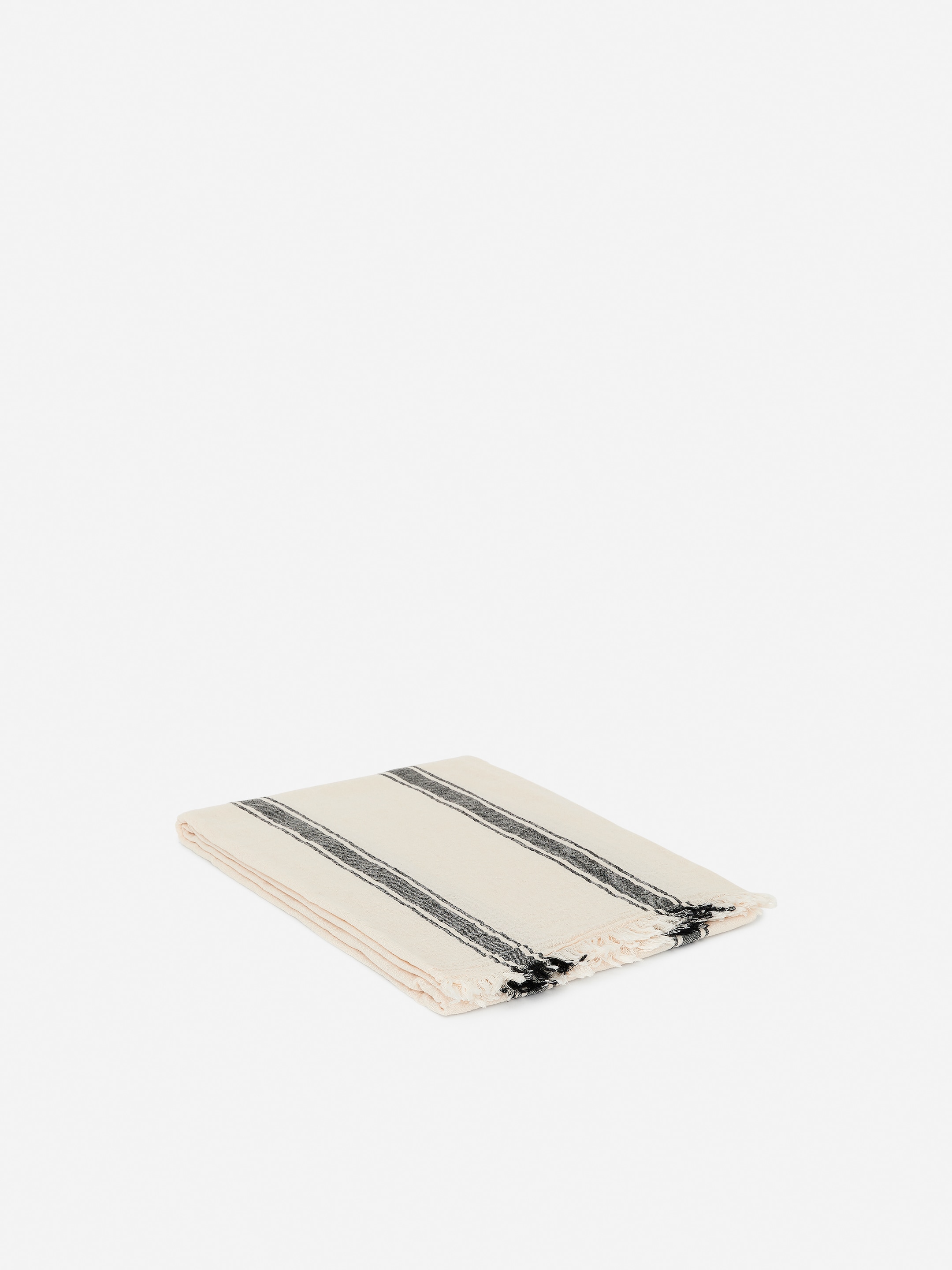 Größeres Bild anzeigen: Gewebtes Baumwollhandtuch - Cremeweiß/Braun - Home All | H&M AT 3
