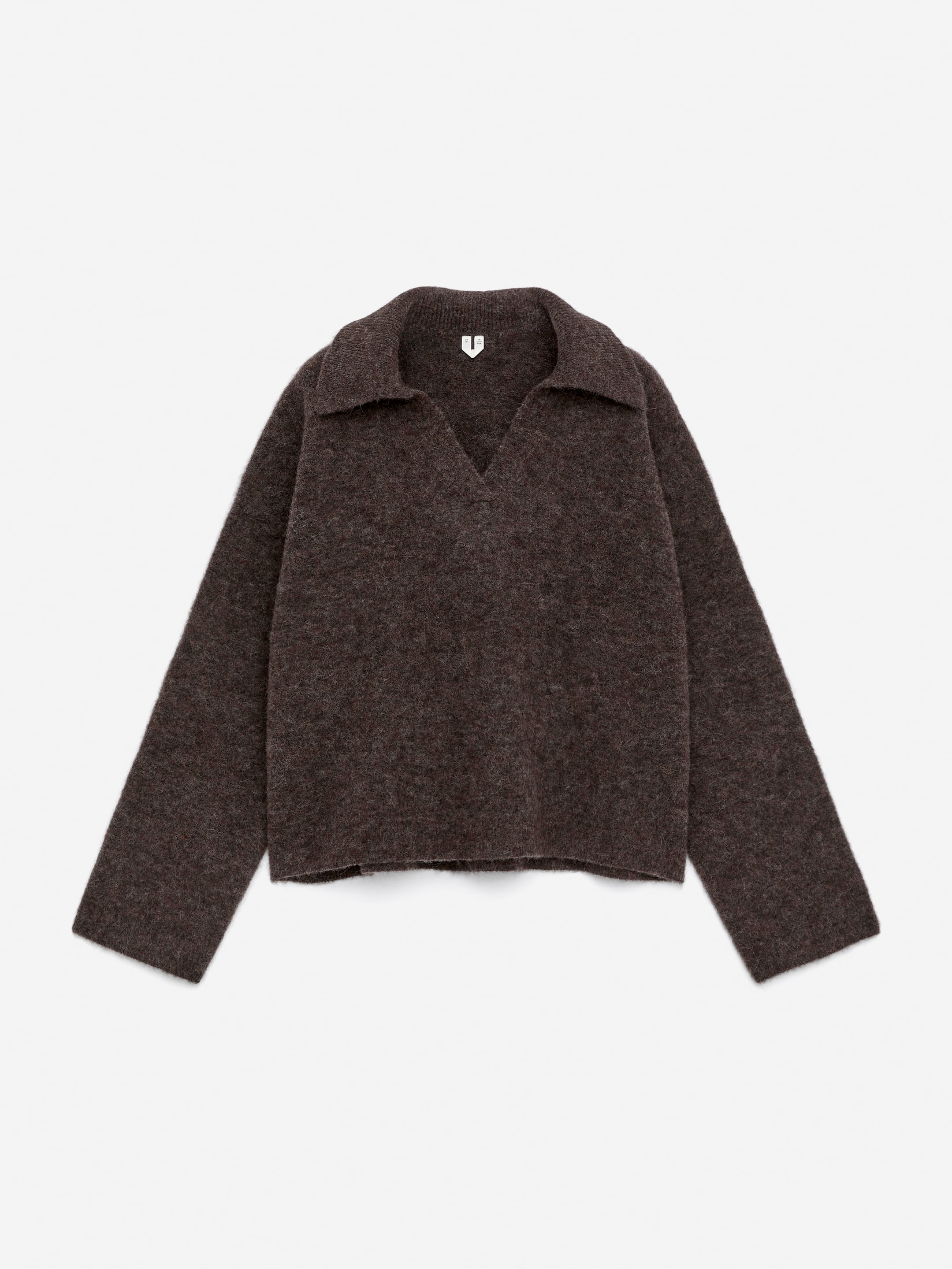 Jersey de mezcla de lana y alpaca-#7A6B58-15947