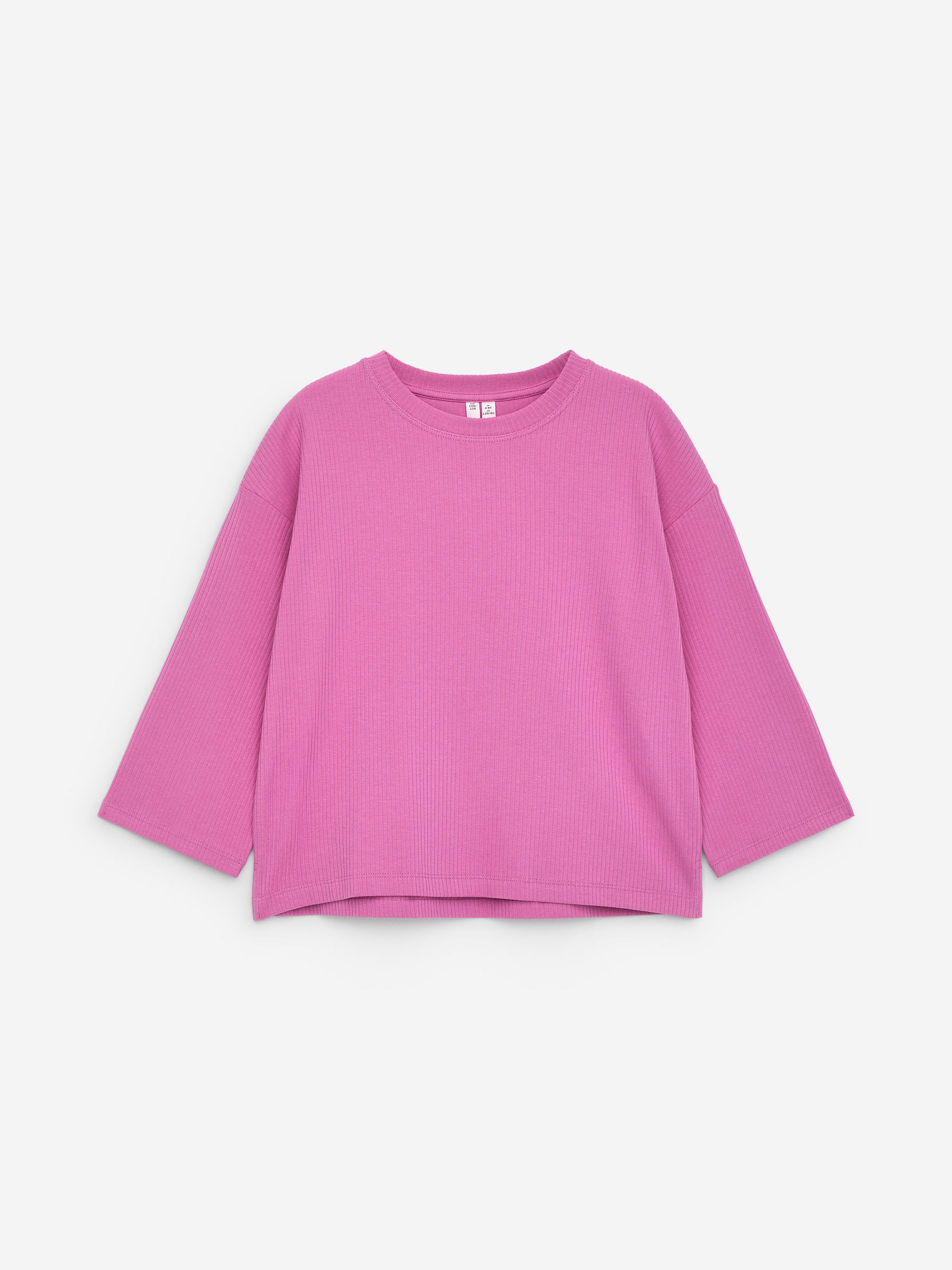 Long-Sleeved Ribbed T-Shirt-#B86BA6-16241