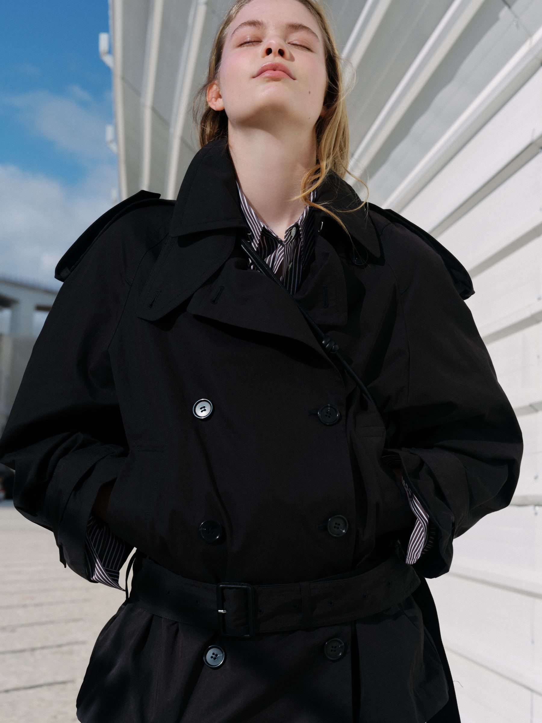 Cotton Shirt - Brown/White - Regular fit - Women - StillMedia/Environmental - 1