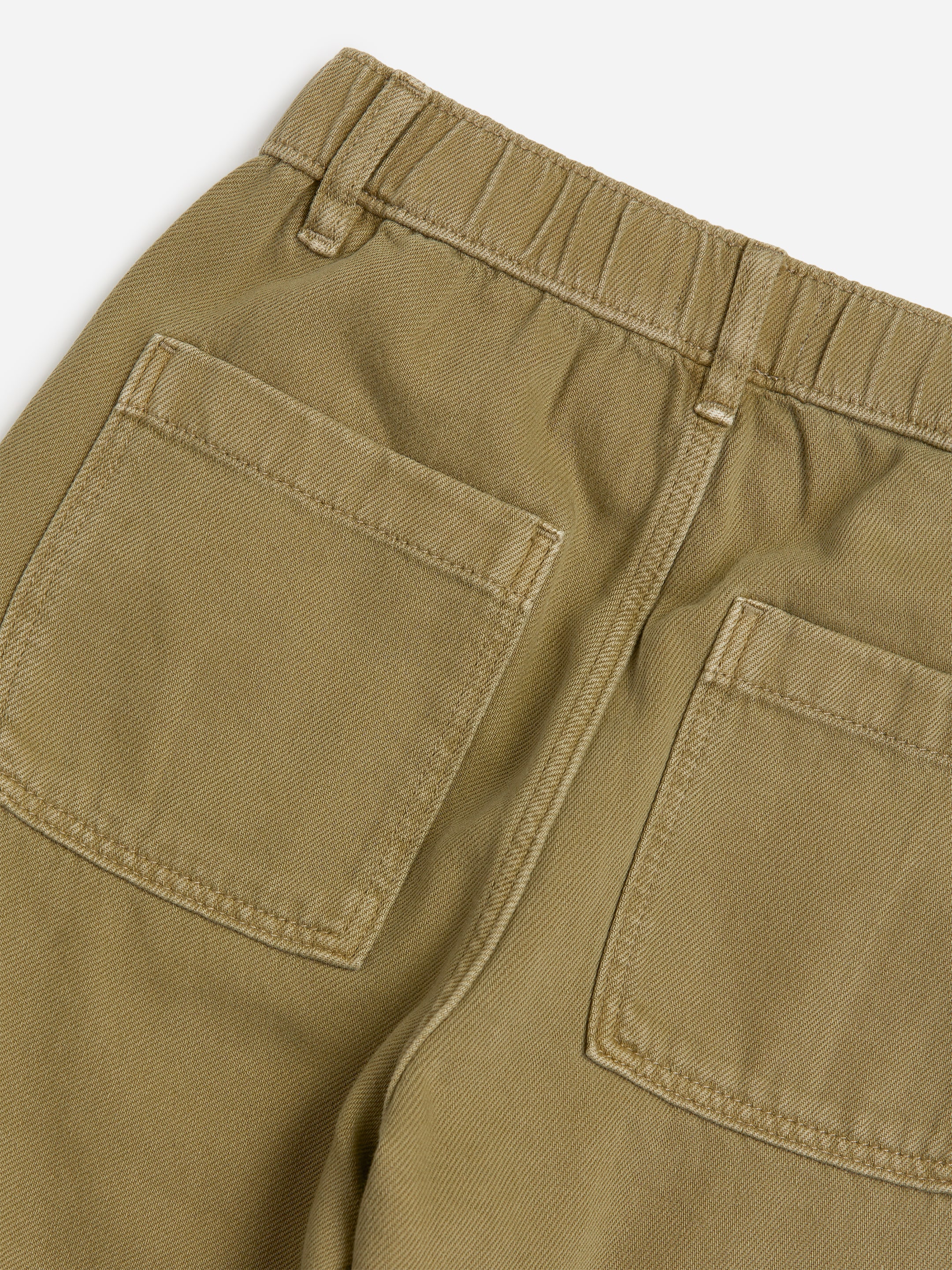 Baggy Hickory Striped Jeans - Khaki Green - Relaxed fit - children - StillMedia/DescriptiveDetail - 1