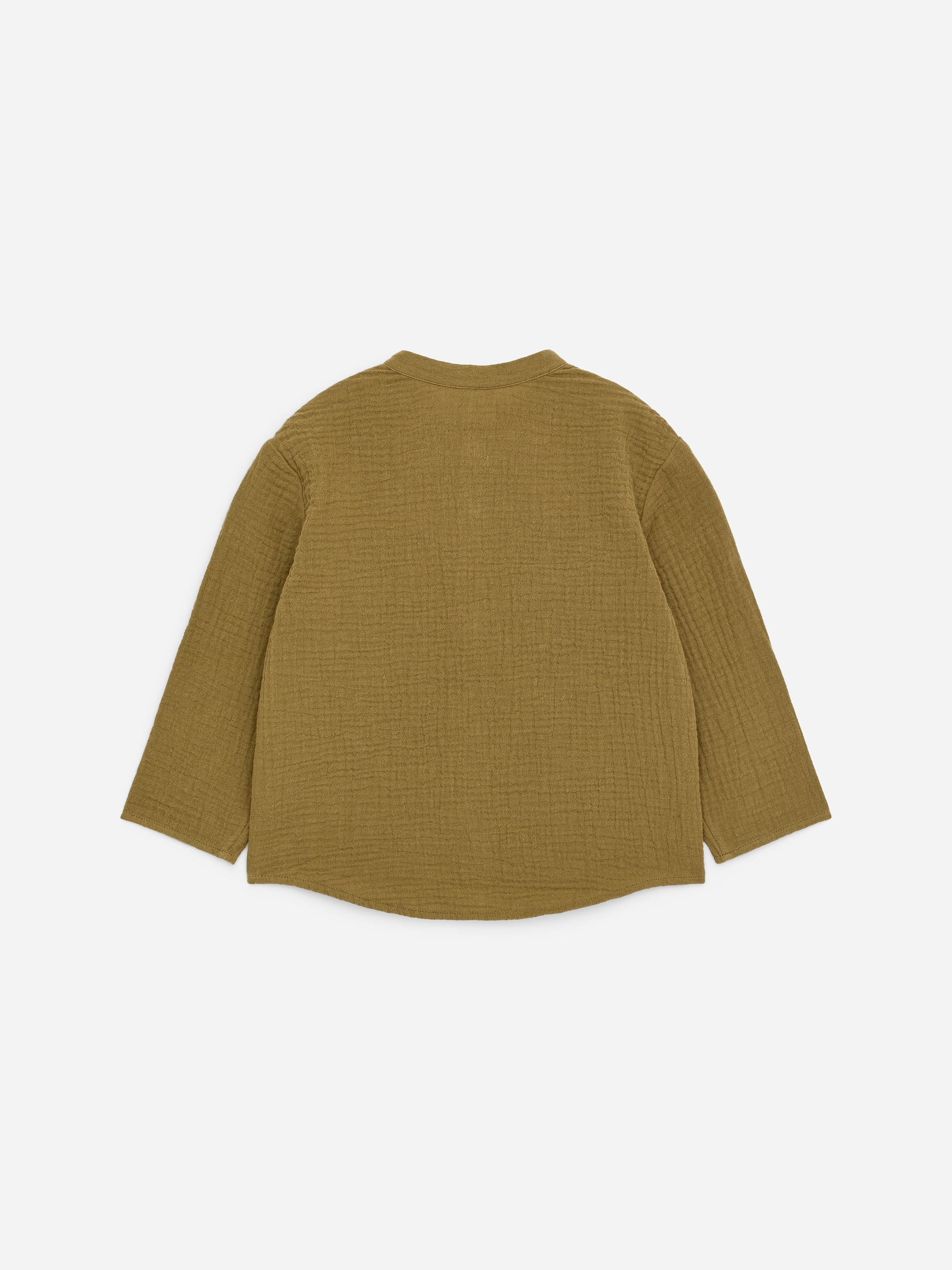 Muslin Shirt - Khaki Green - Relaxed fit - Children - StillMedia/DescriptiveStillLife - 1