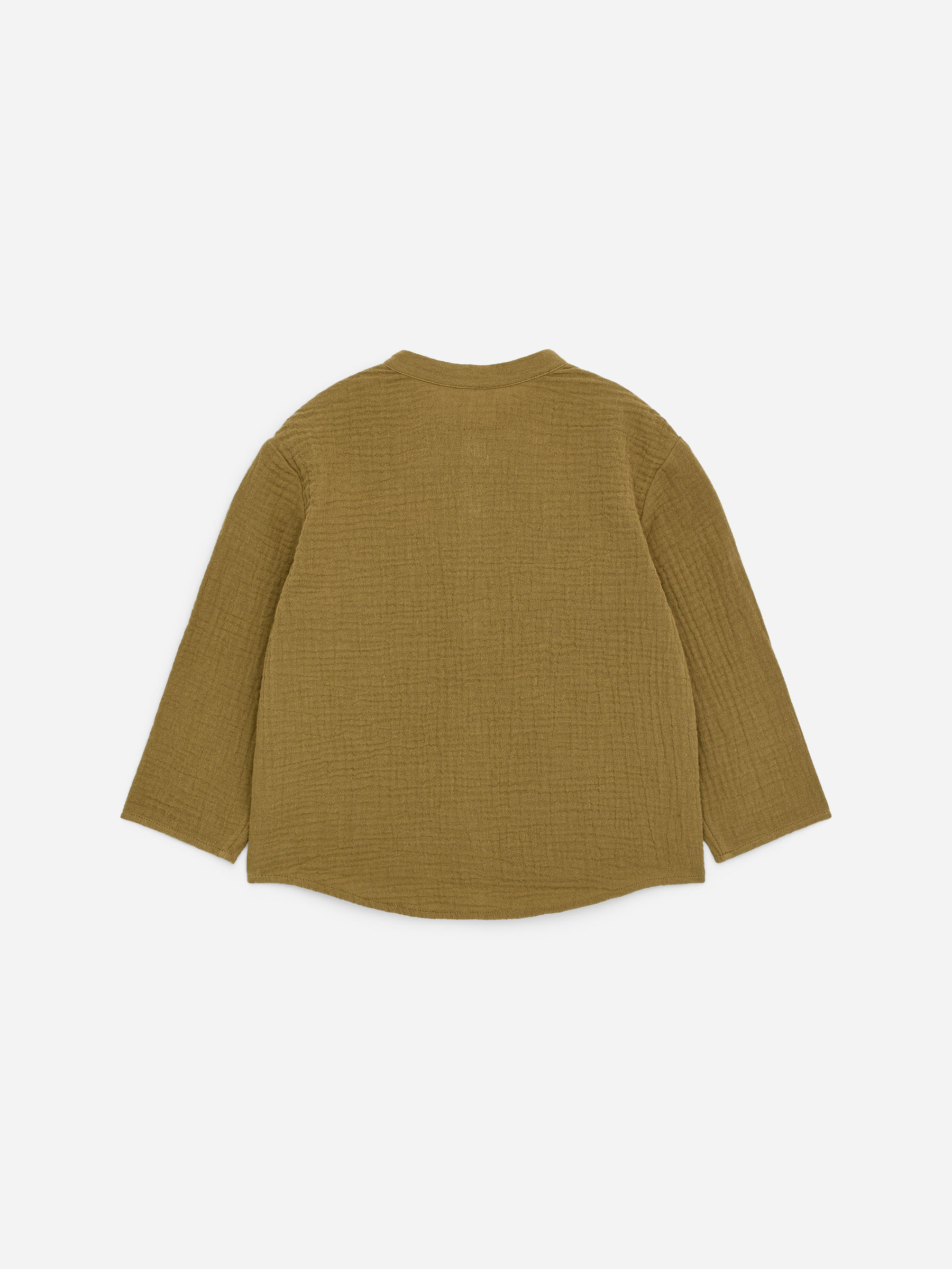 Muslin Shirt - Khaki Green - Relaxed fit - Children - StillMedia/DescriptiveStillLife - 1