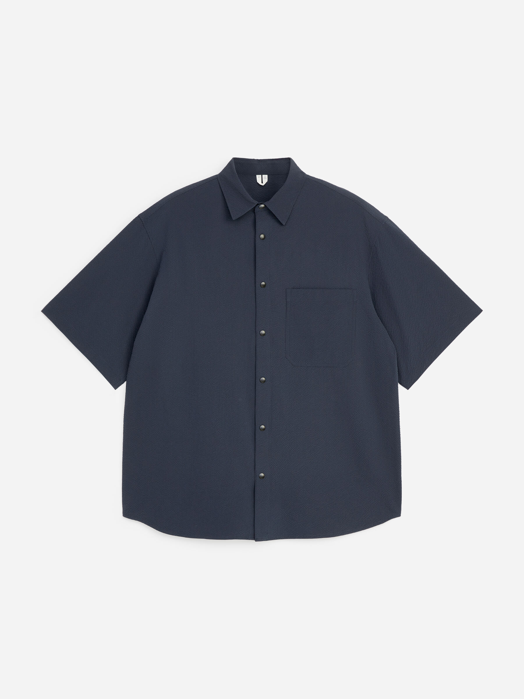 Chemise technique à manches courtes en seersucker-#282731-19594