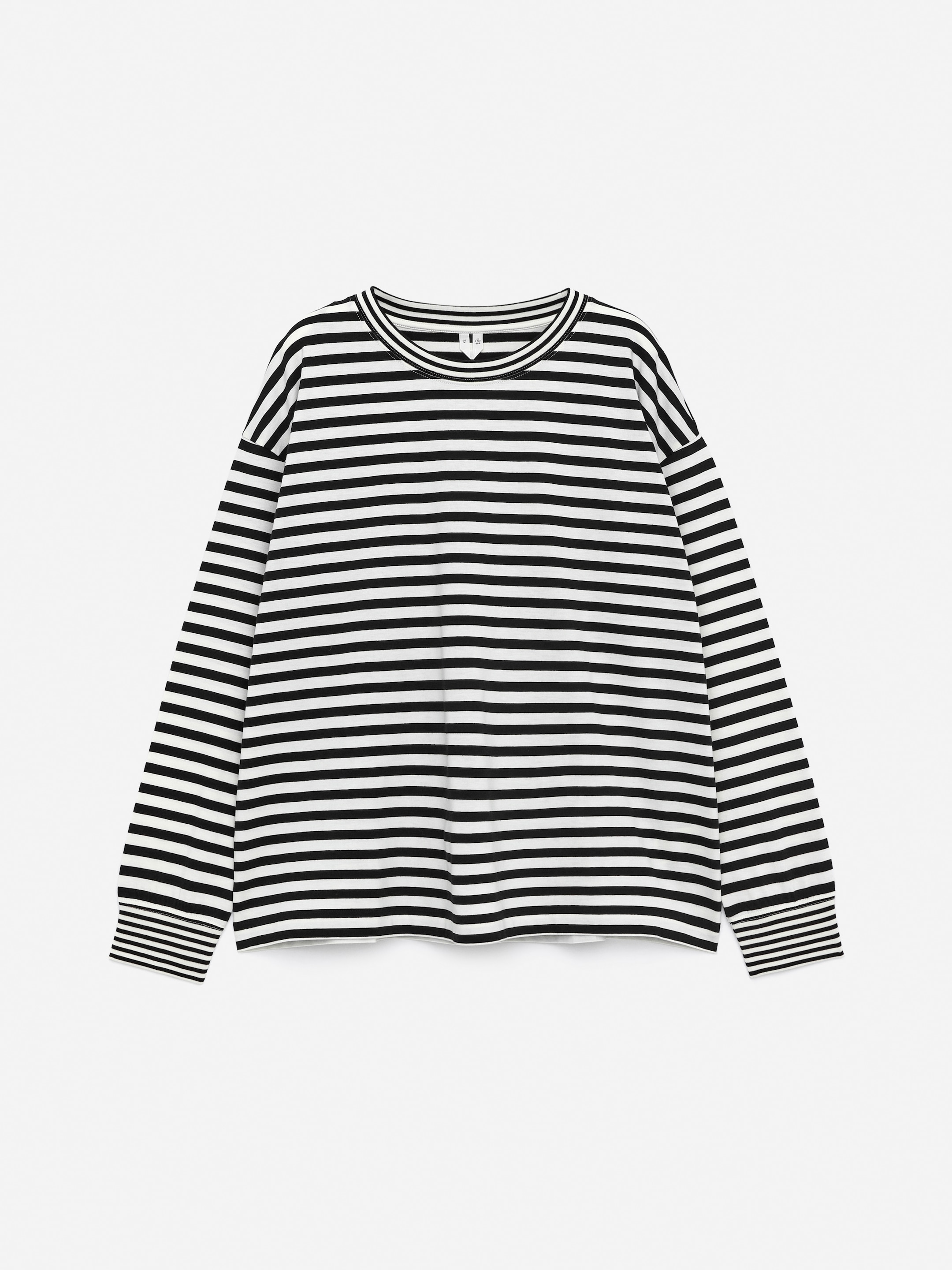 View larger image: Long-Sleeved T-Shirt - White/Black - Ladies | H&M GB 5