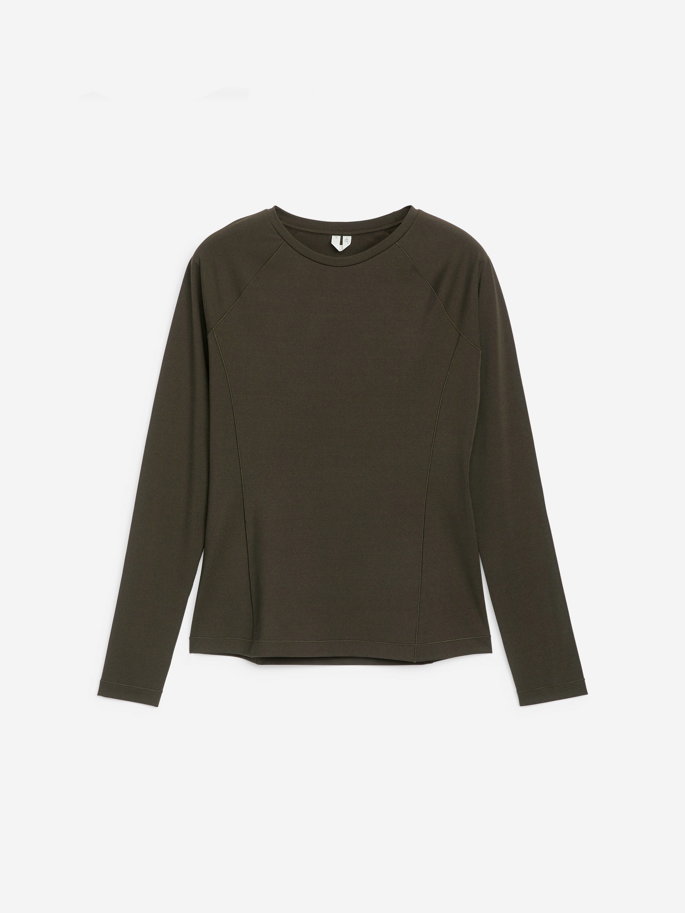 Active Long-Sleeve Top-#3E3D36-13086