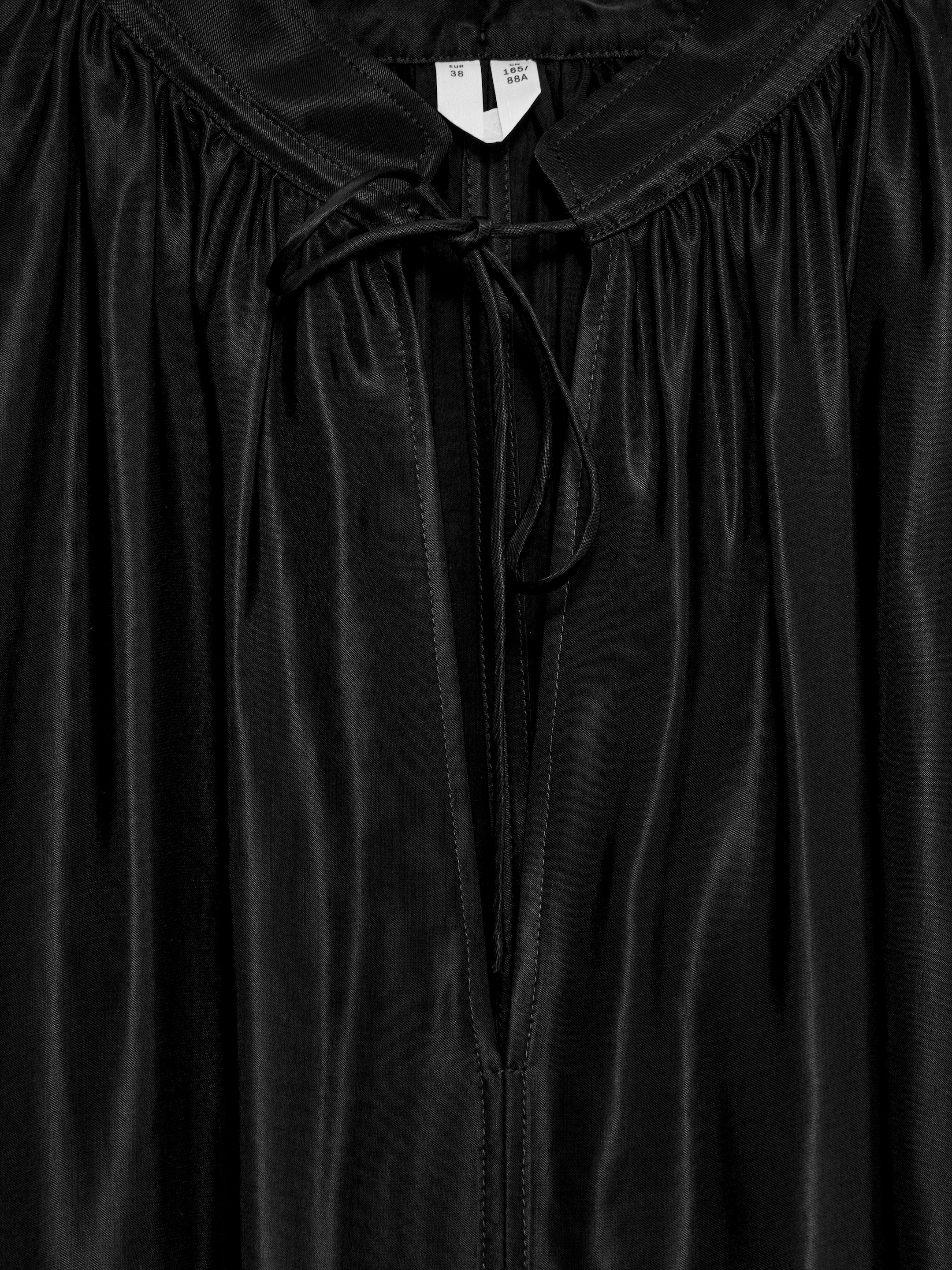Bluse mit Raffung und Stockholm-Print - Schwarz - Loose Fit - Damen - StillMedia/DescriptiveDetail - 2