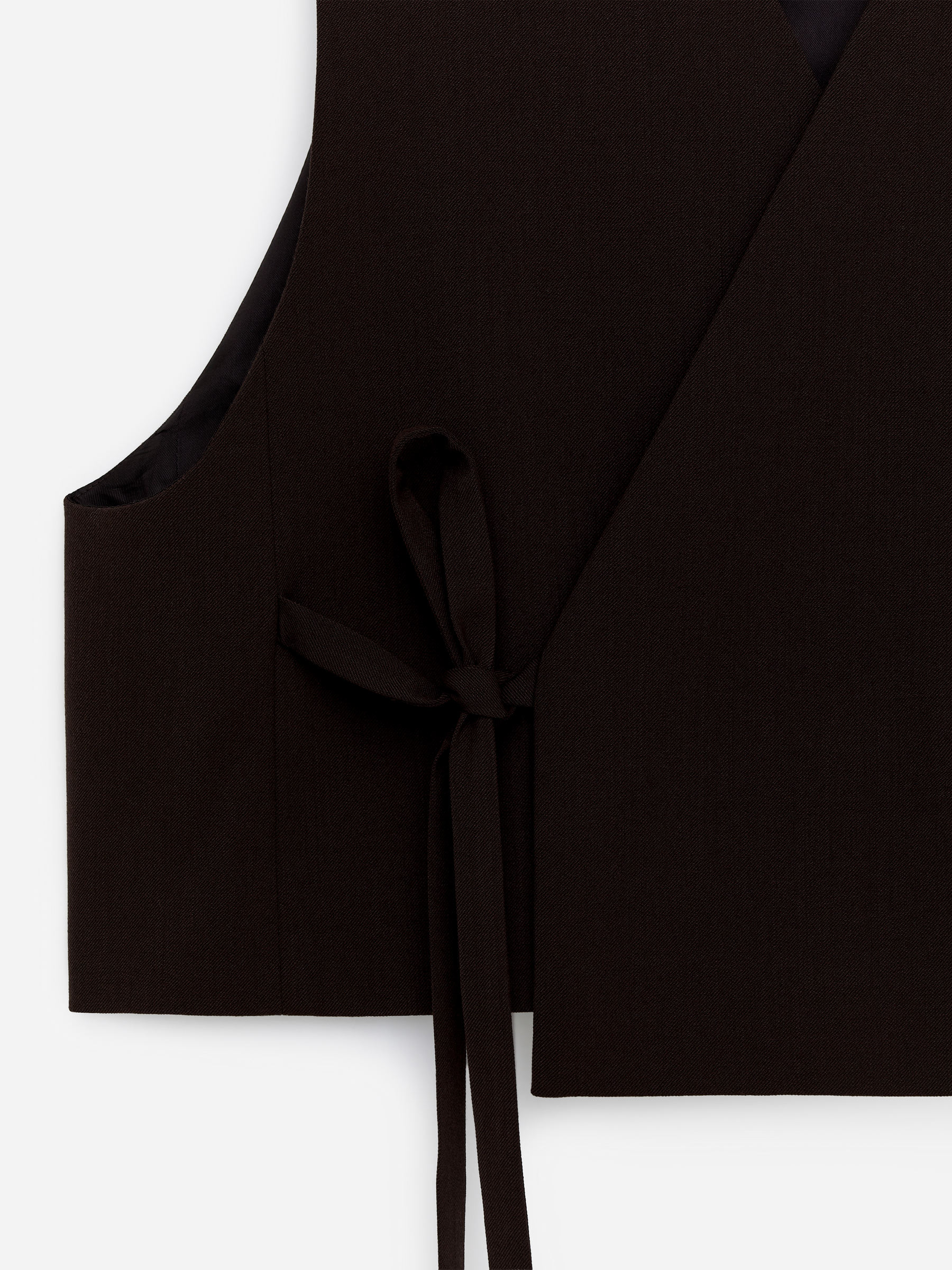 Gilet raccourci - Marron foncé - Regular fit - Femme - StillMedia/DescriptiveStillLife - 4