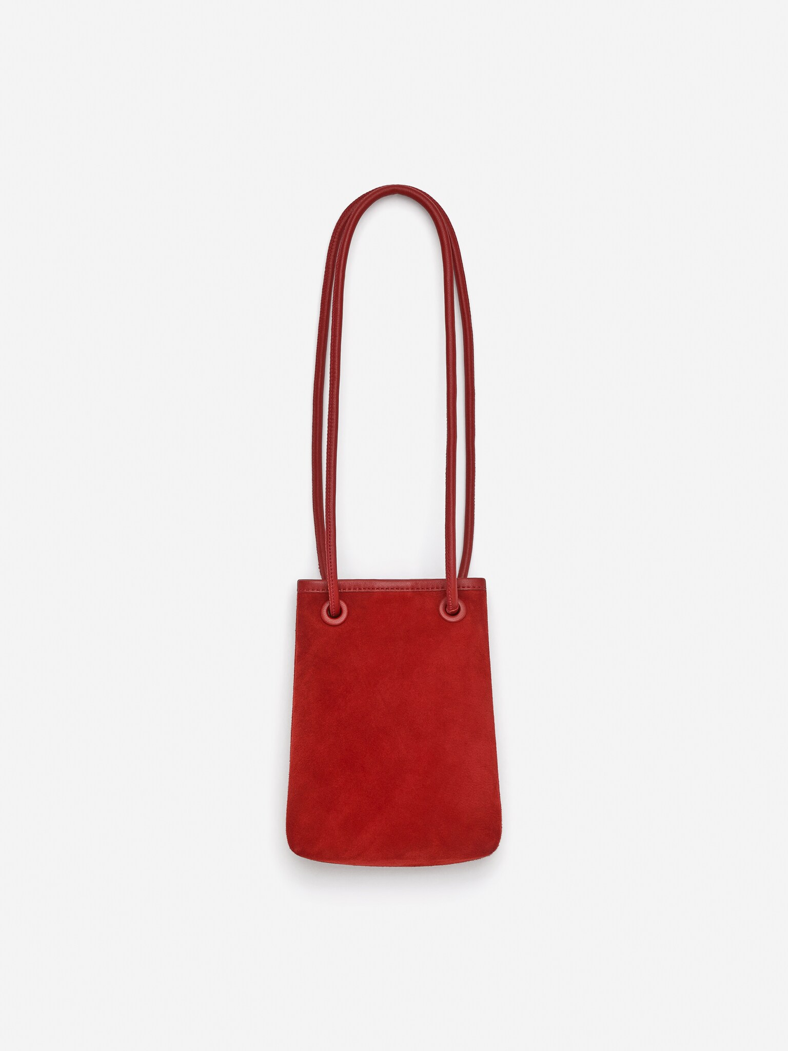 Mini sac en daim - Rouge - 2