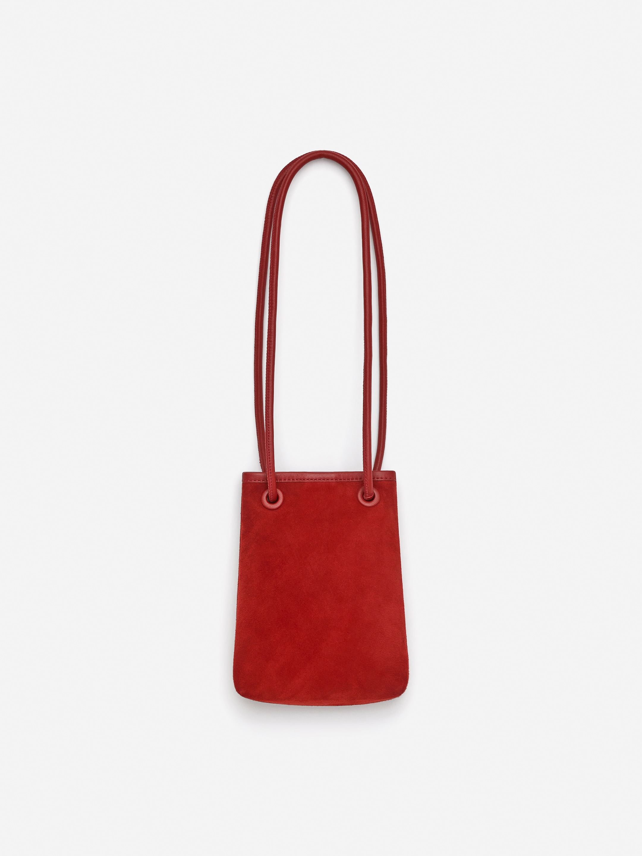 Visualizza immagine più grande: Borsa mini in pelle scamosciata - Rosso - DONNA | H&M IT 3