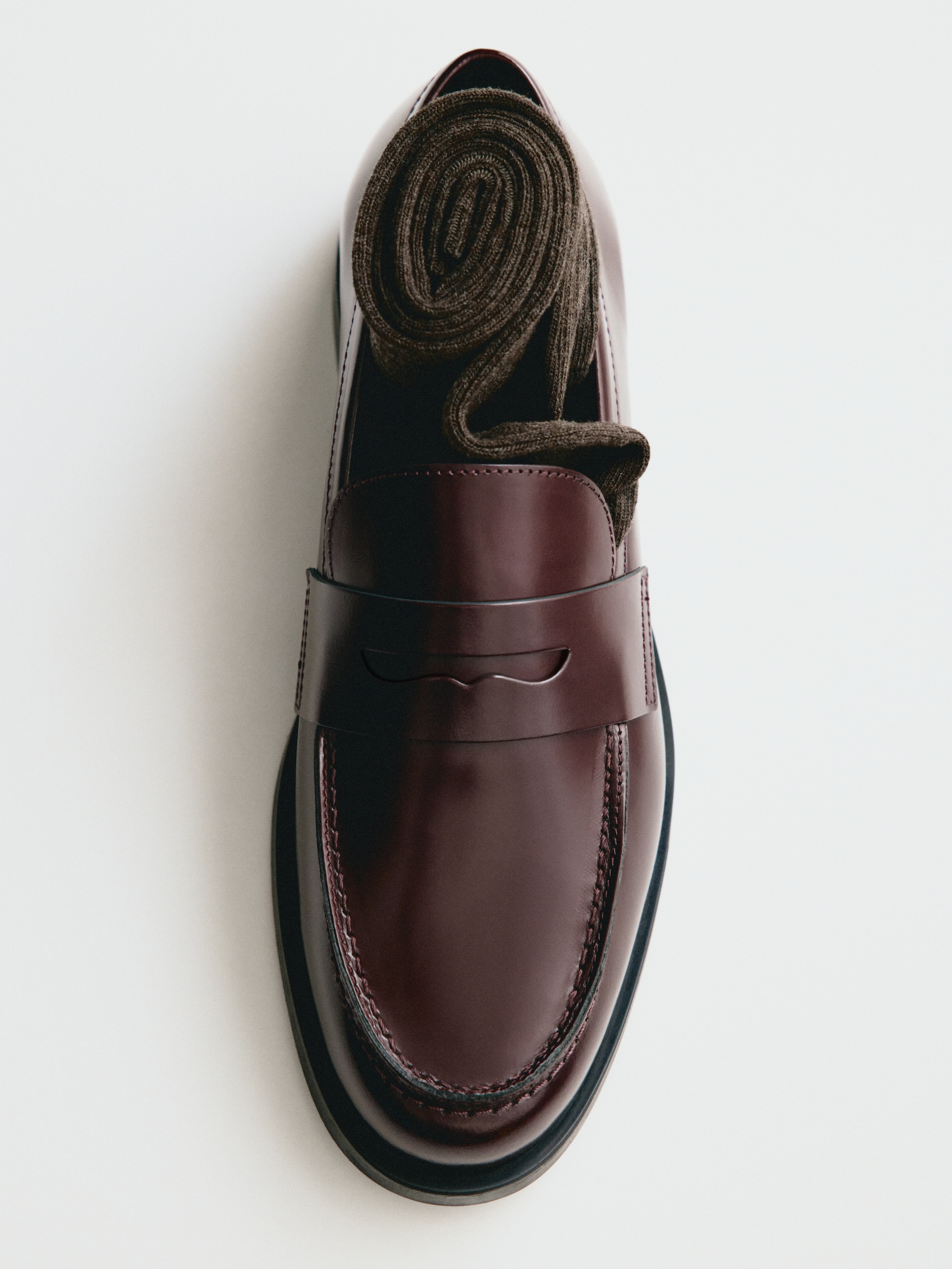 Mocassins en cuir-Red-19813