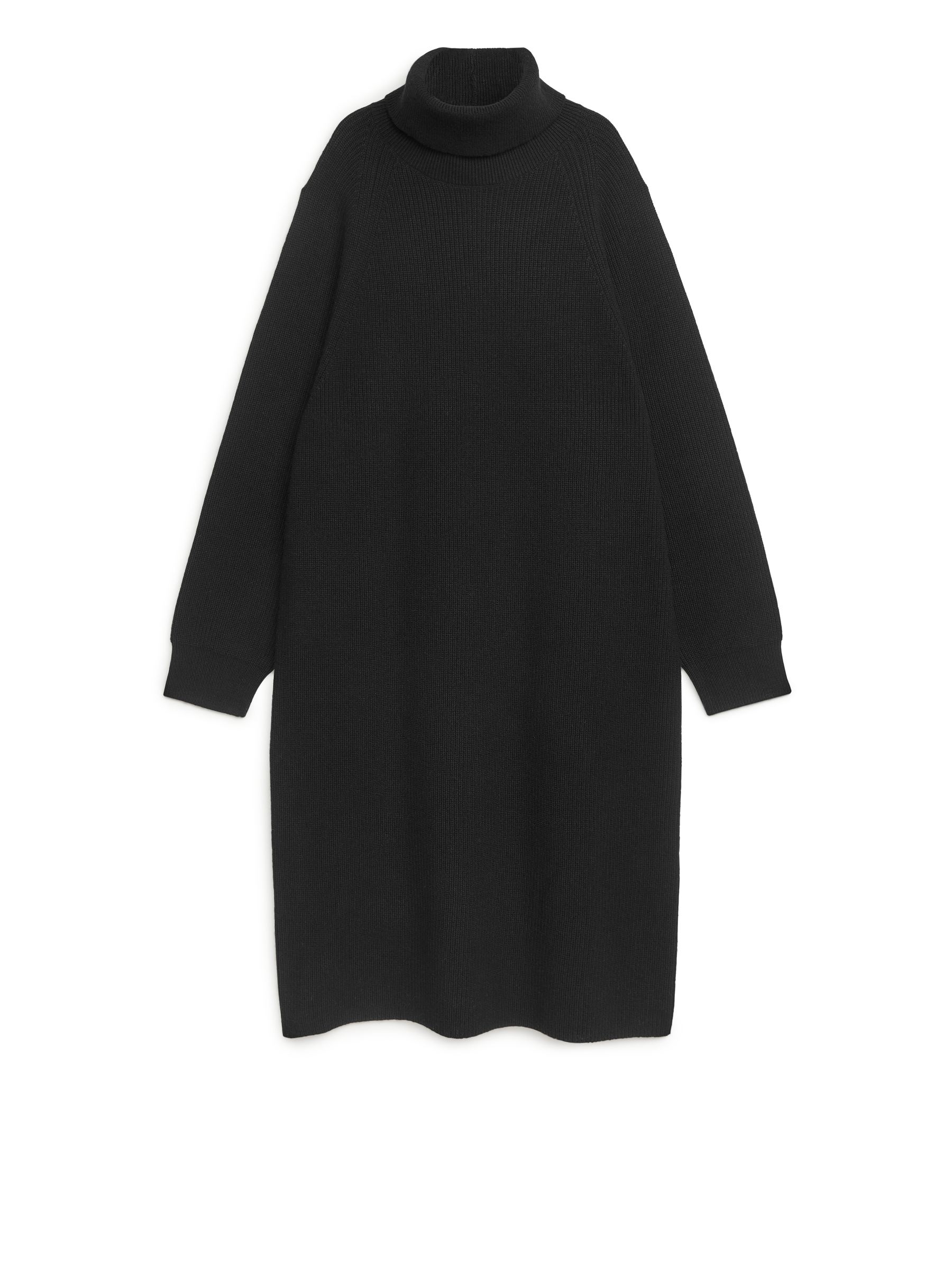 Knitted Wool Blend Dress - Black - Women - StillMedia/DescriptiveStillLife - 1