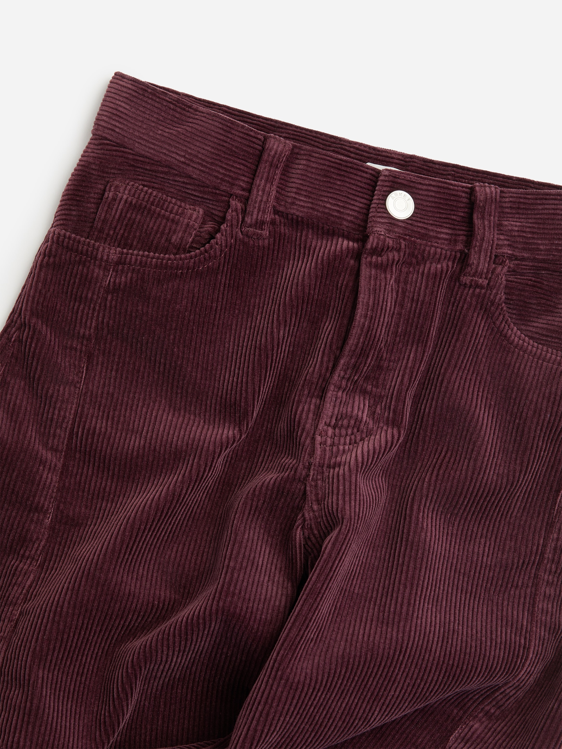Barrel Leg Corduroy Trousers - Burgundy - Regular fit - children - StillMedia/DescriptiveDetail - 3