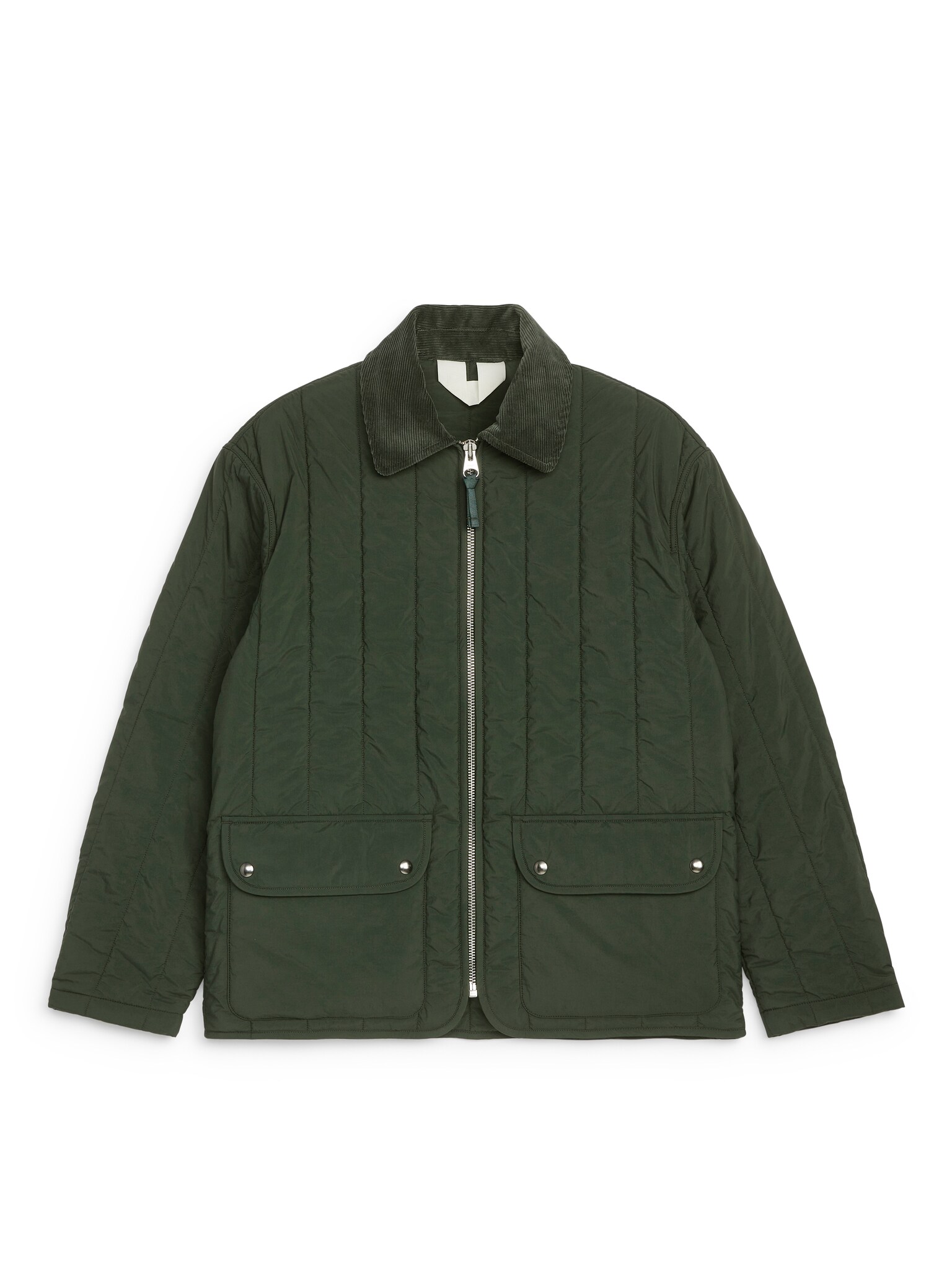 Quilted Jacket - Dark Green/Dark Blue