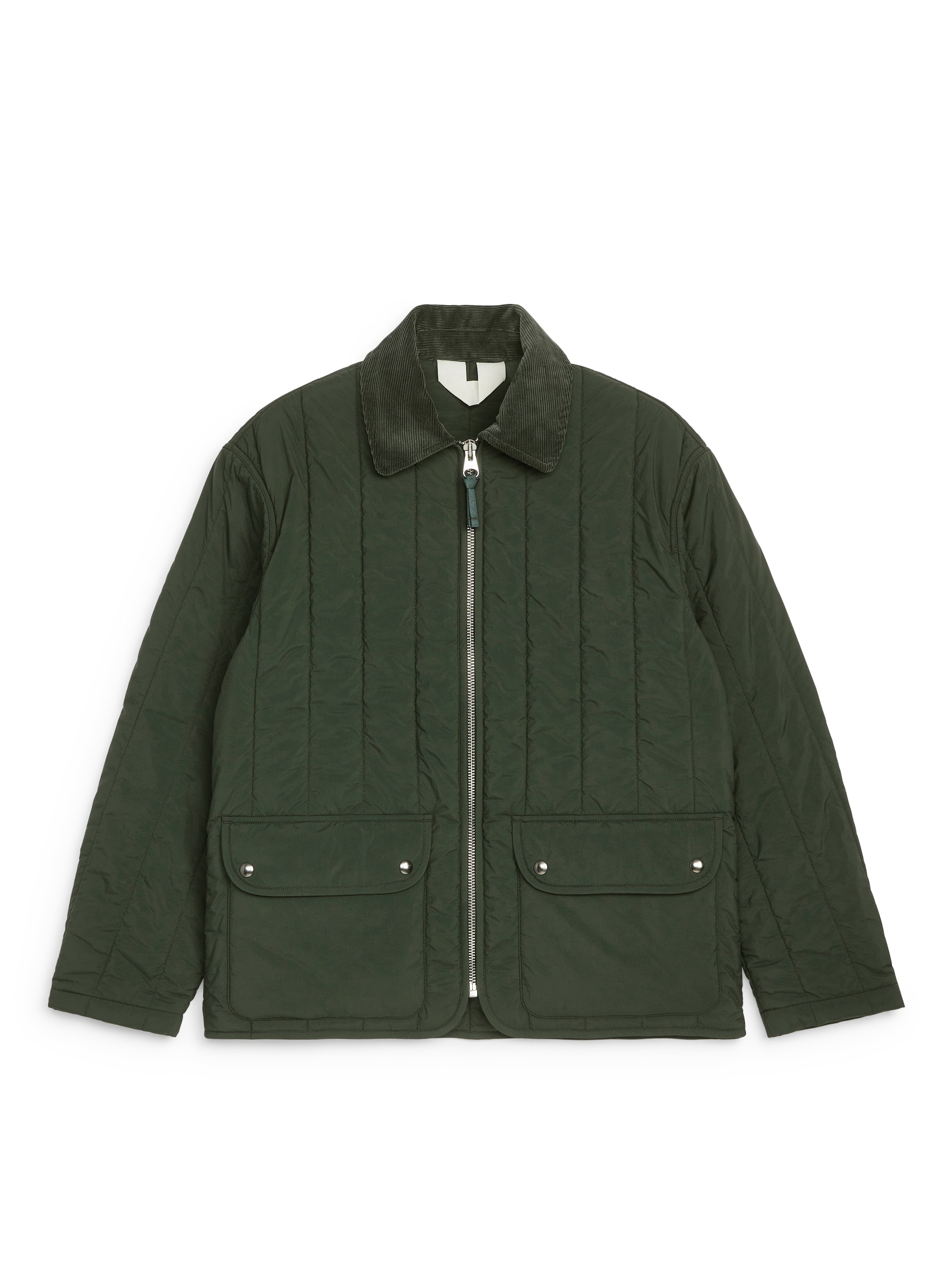Visa större bild: Quiltad jacka - Mörkgrön - HERR | H&M SE 1