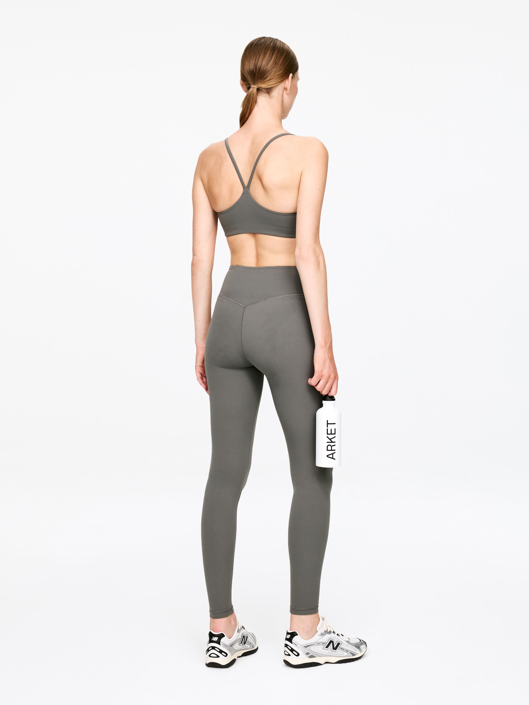 Soft Stretch Leggings - Grey - Slim fit - Women - StillMedia/Lookbook - 4