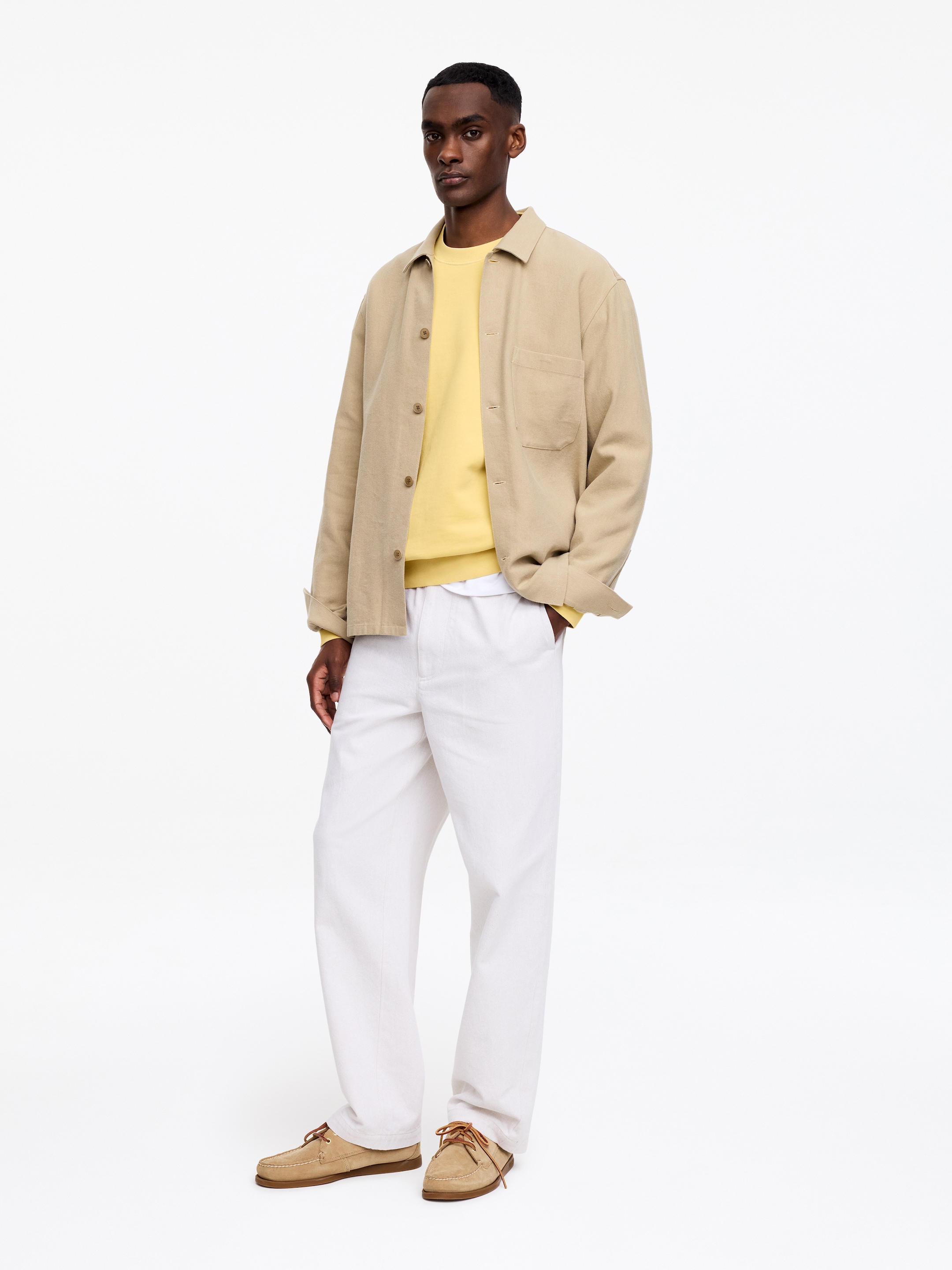 Luźna bluza - Żółty - Fason swobodny - Men - StillMedia/Lookbook - 3