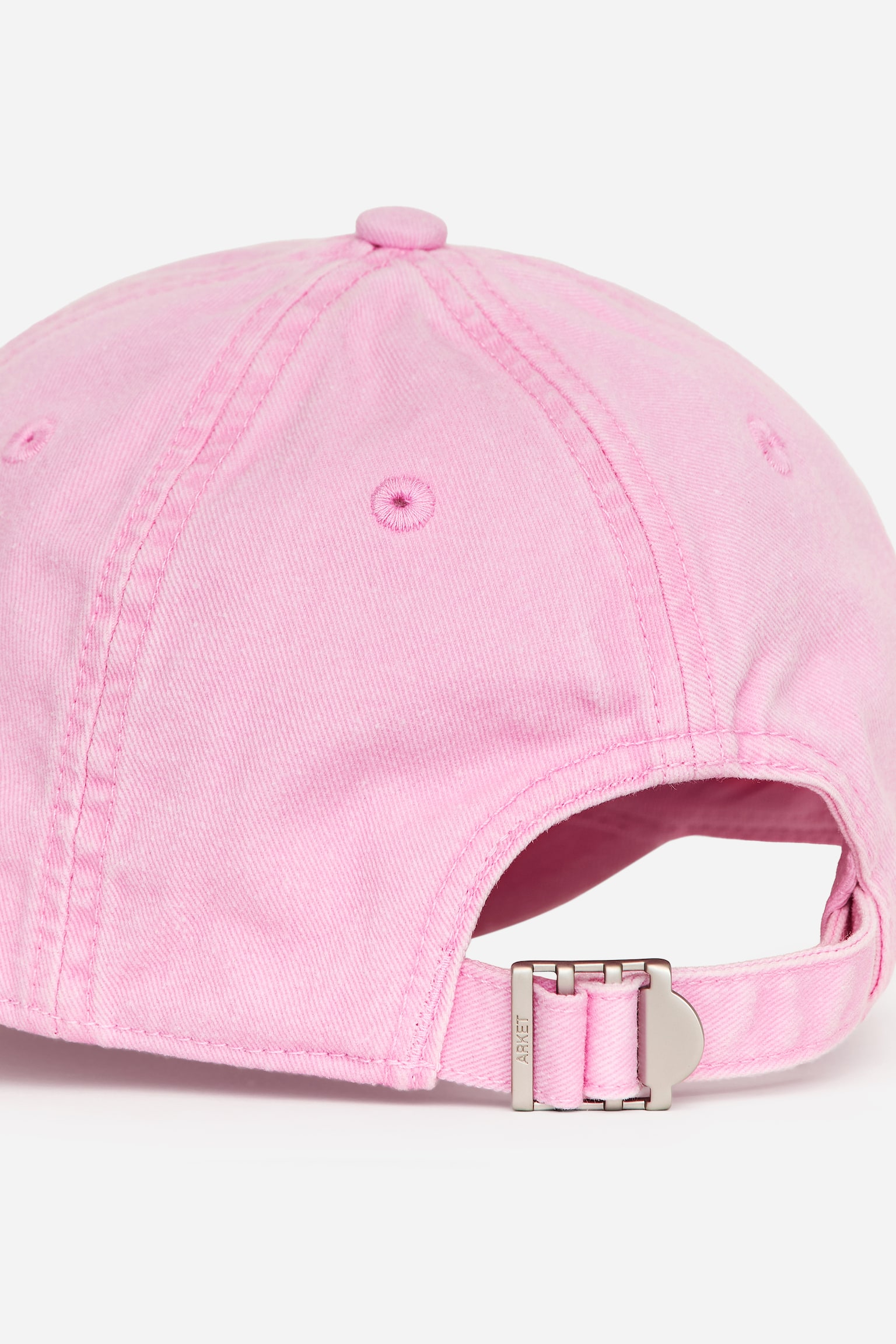 Cap aus gewaschener Baumwolle - Rosa/Verwaschenes Braun/Blau - 5