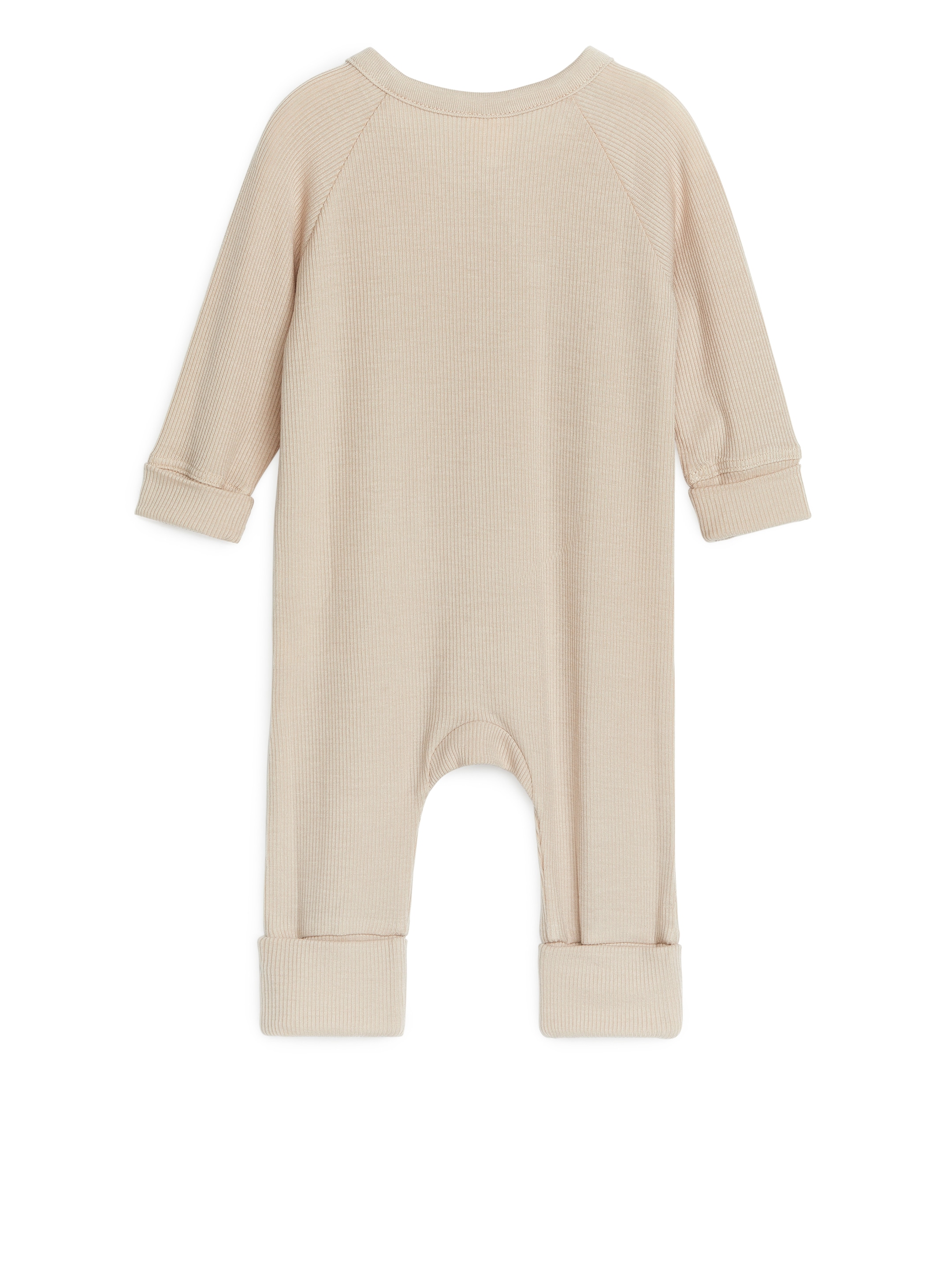 Ribbstickad pyjamas för nyfödd - Beige - Regular fit - Children - StillMedia/DescriptiveStillLife - 2